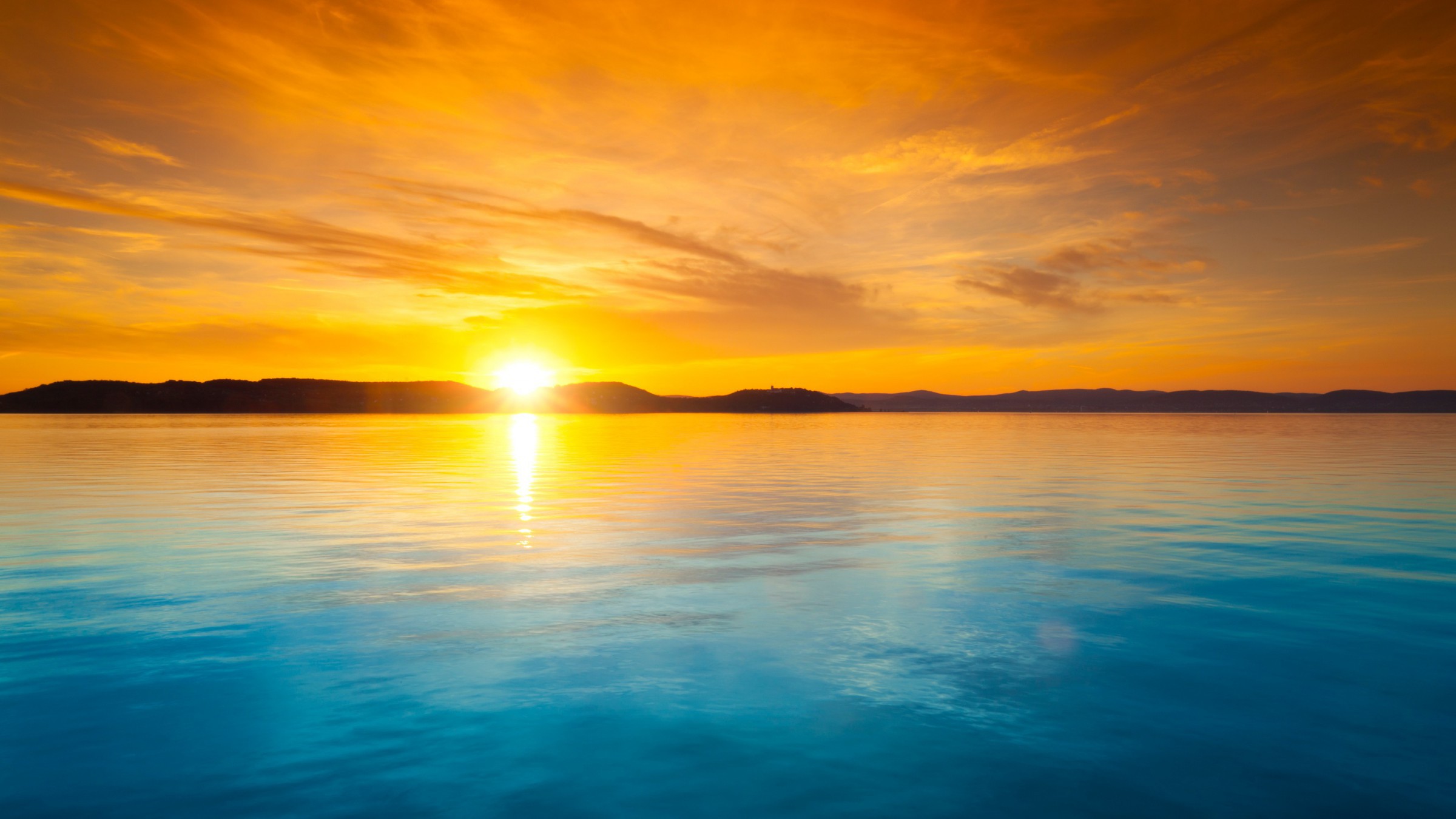 Download mobile wallpaper Sunset, Sky, Sun, Earth, Cloud, Orange (Color) for free.