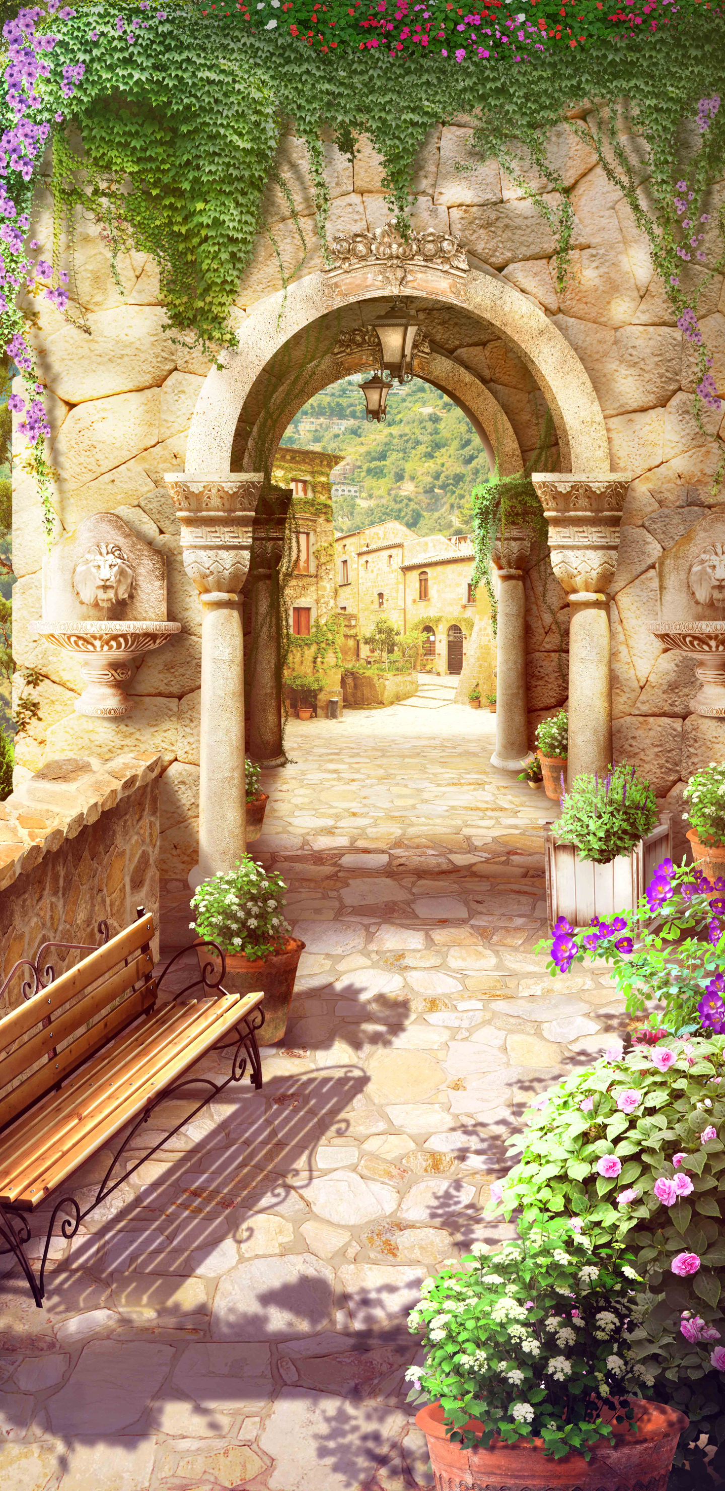 Download mobile wallpaper Italy, Painting, Artistic for free.