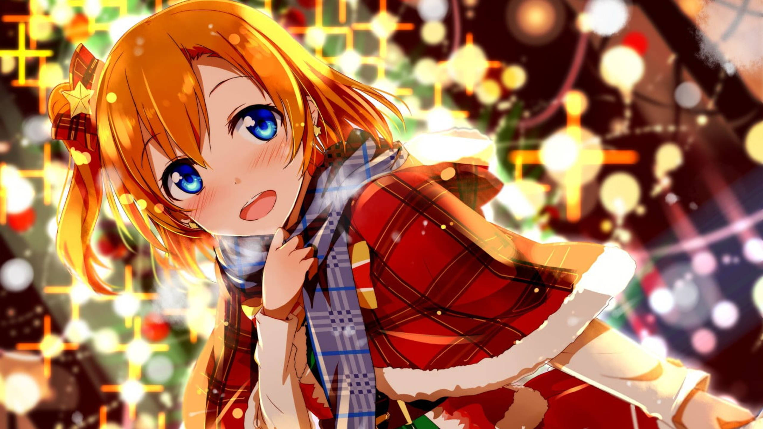 Laden Sie das Weihnachten, Animes, Honoka Kousaka, Liebesleben!-Bild kostenlos auf Ihren PC-Desktop herunter
