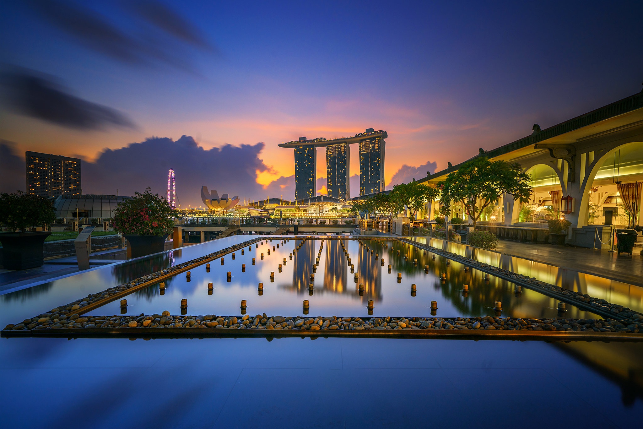 Baixar papel de parede para celular de Feito Pelo Homem, Singapura, Marina Bay Sands gratuito.