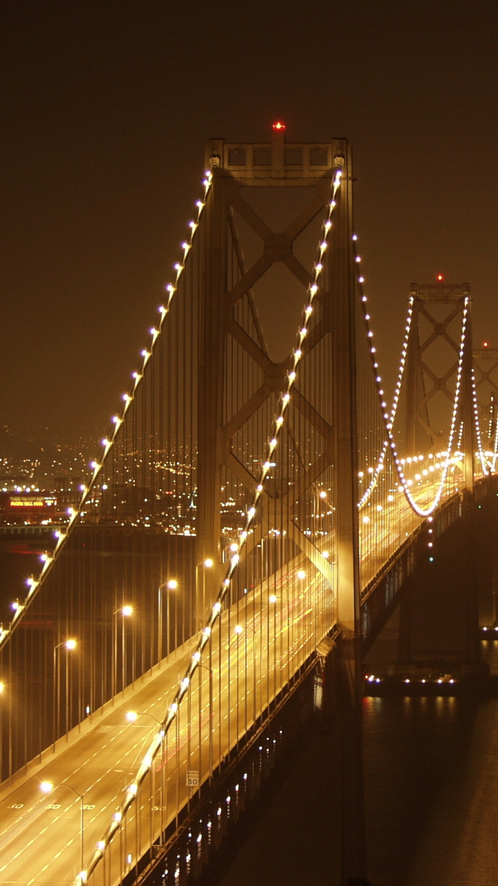 Download mobile wallpaper Bridges, Golden Gate, Bay Bridge, Man Made for free.