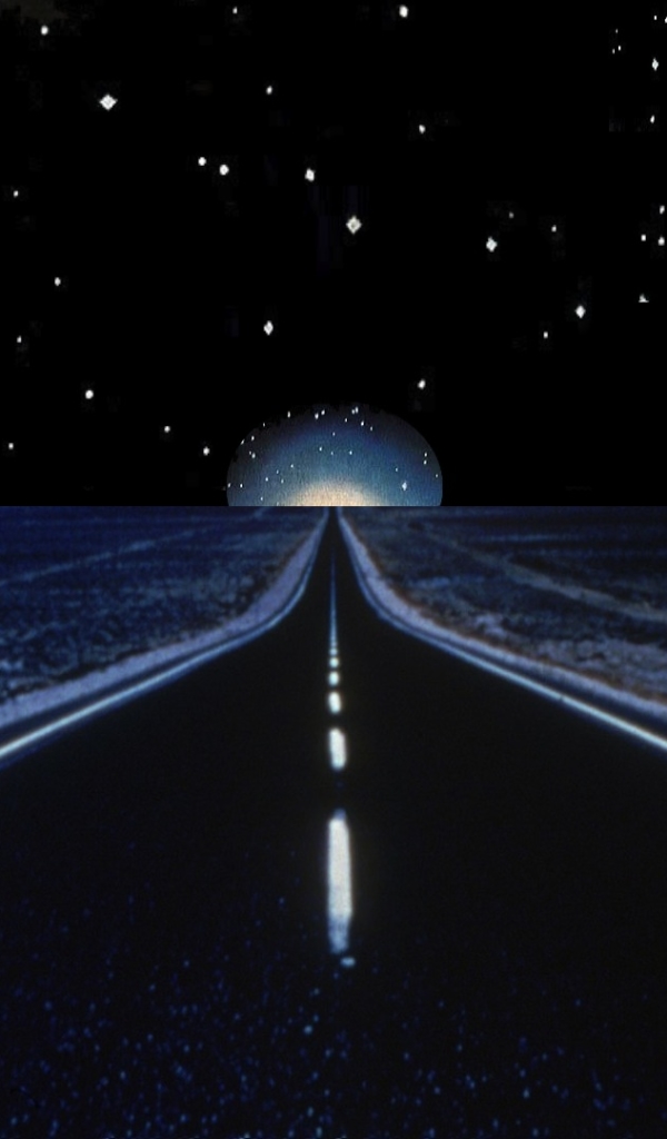 Download mobile wallpaper Night, Road, Artistic for free.