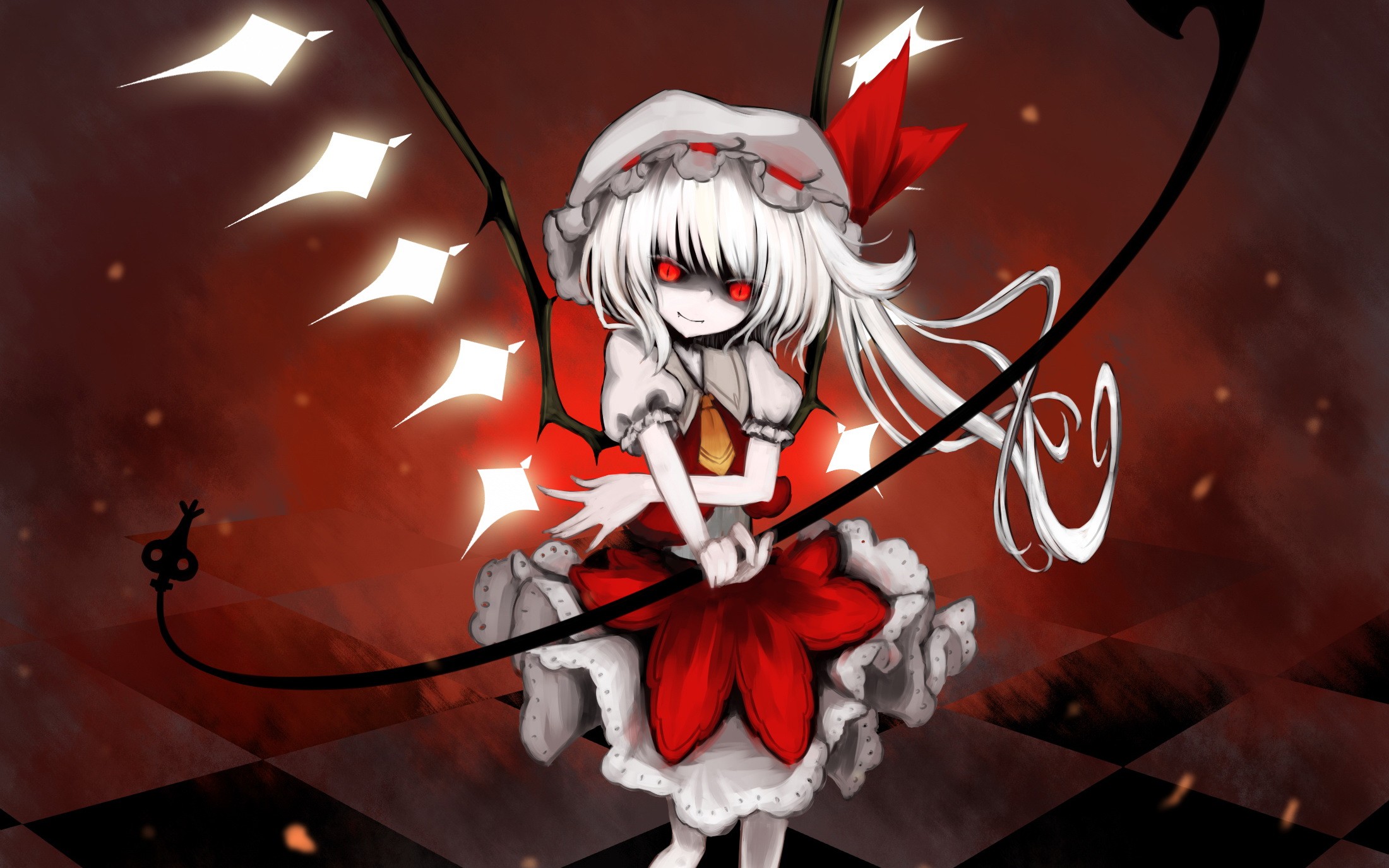 Descarga gratis la imagen Animado, Flandre Escarlata, Touhou en el escritorio de tu PC