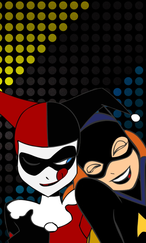 Handy-Wallpaper Batman, Comics, Harley Quinn, Batgirl kostenlos herunterladen.