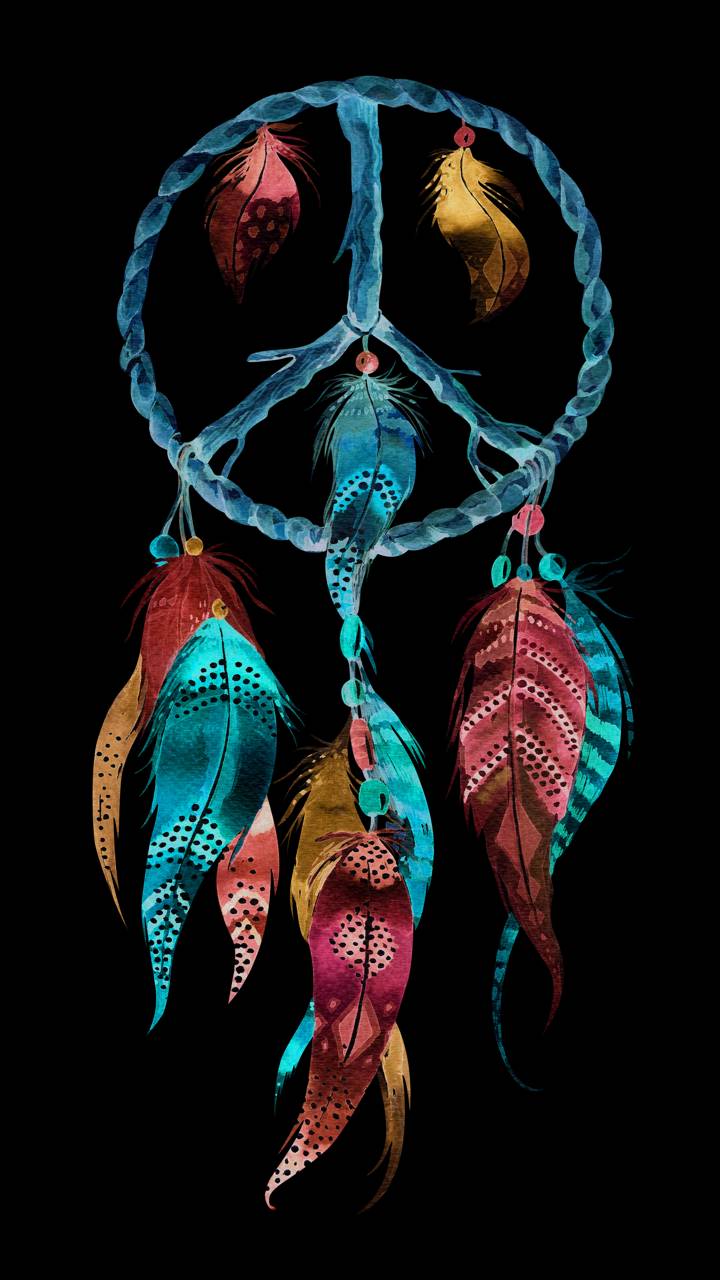 dreamcatcher, artistic, feather, colorful