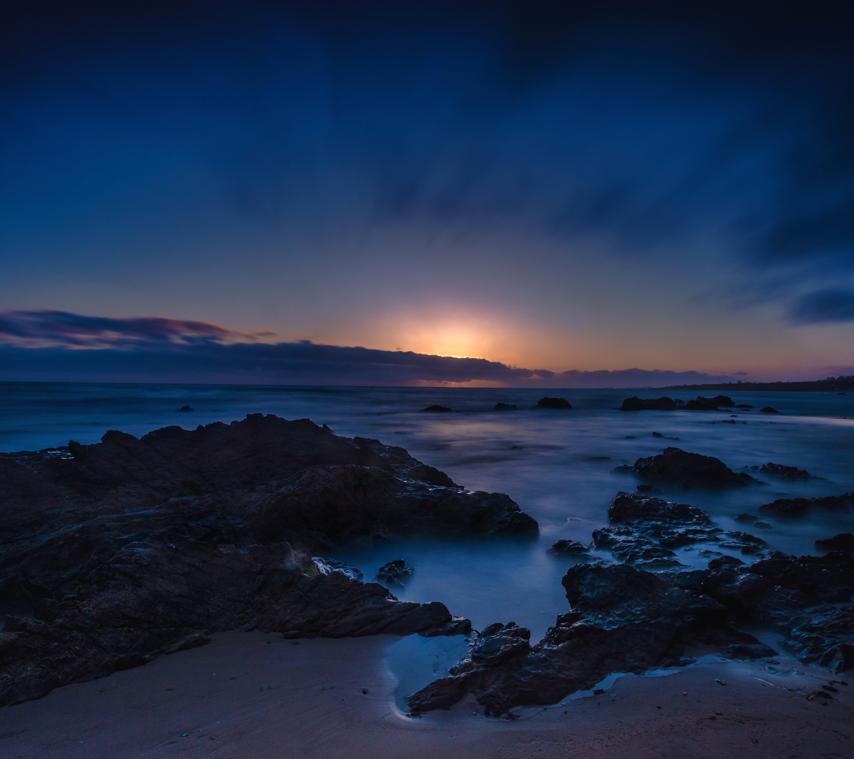 Free download wallpaper Sunset, Sky, Sea, Horizon, Ocean, Earth on your PC desktop