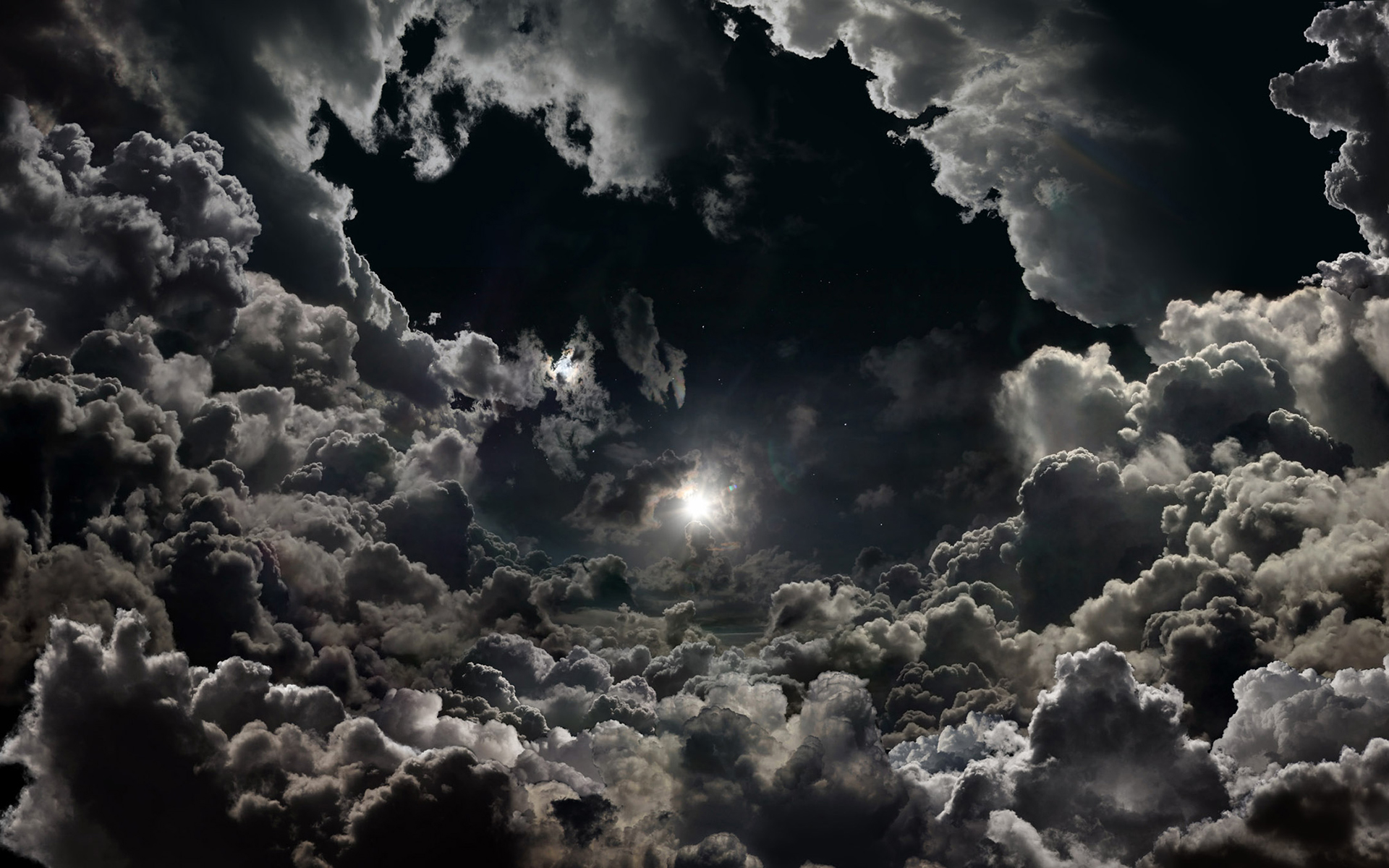 Free download wallpaper Sky, Night, Moon, Earth, Cloud on your PC desktop