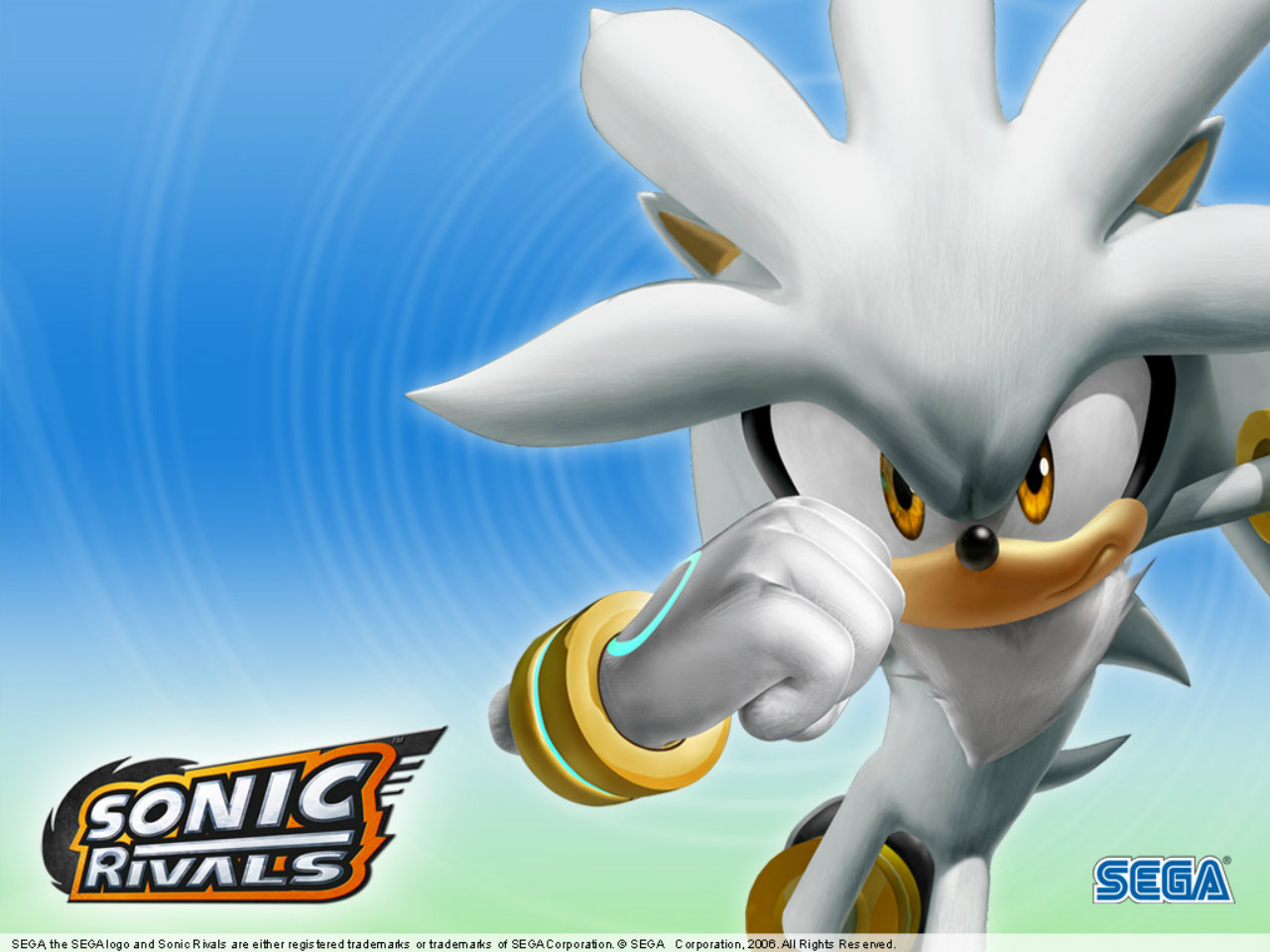 video game, silver the hedgehog, sonic rivals