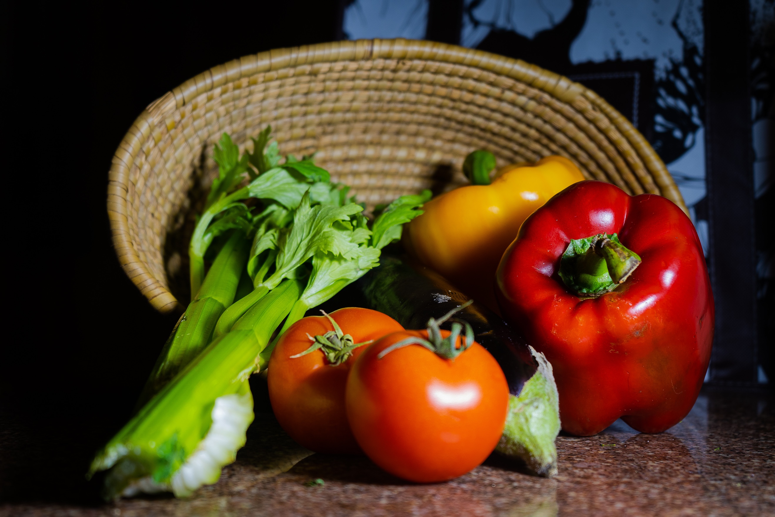 Free download wallpaper Food, Vegetables, Pepper, Tomato on your PC desktop