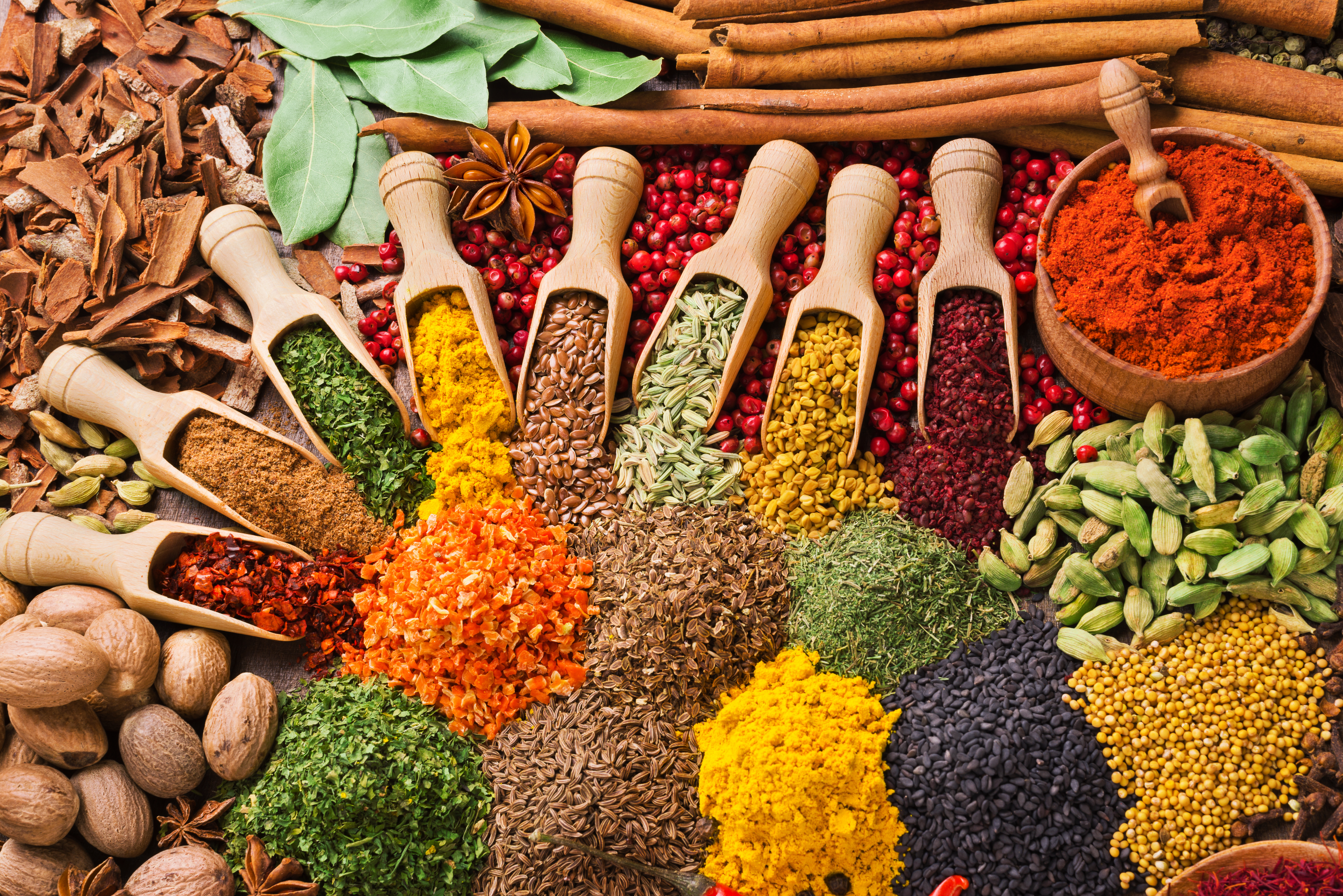 herbs and spices, cinnamon, food