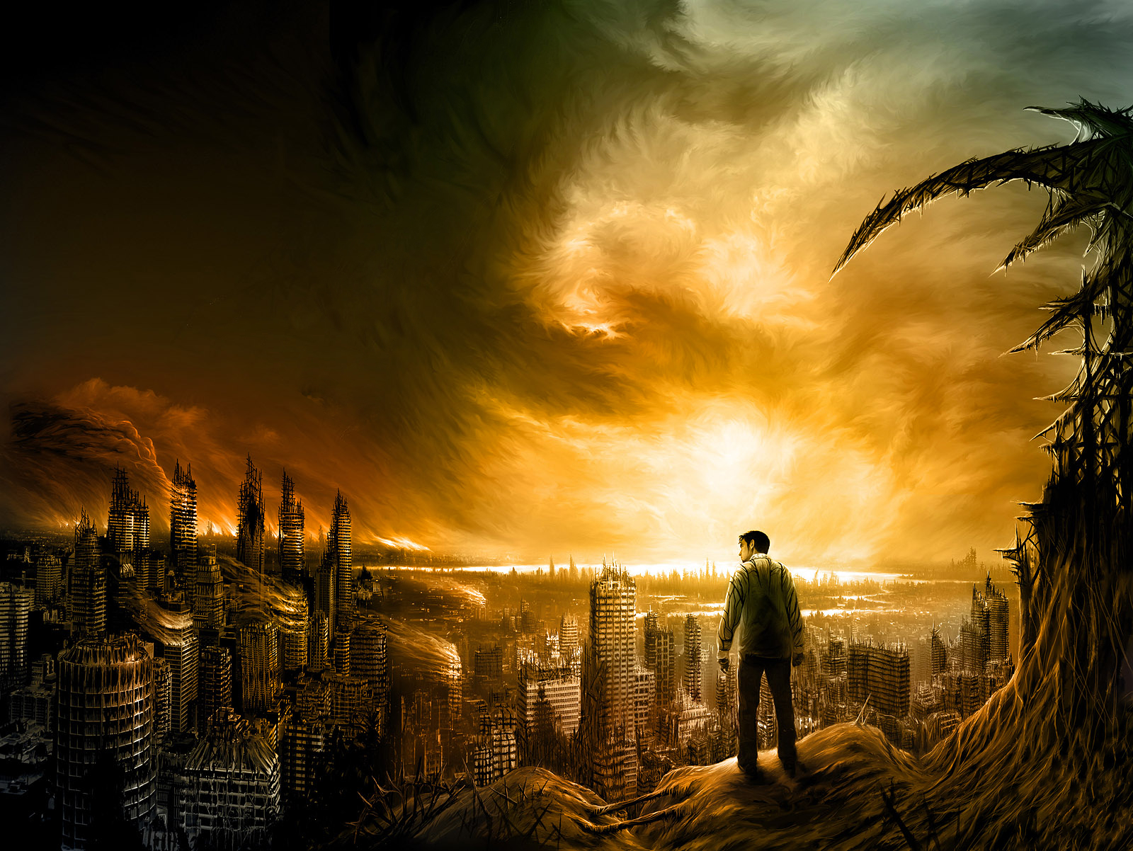 Download mobile wallpaper City, Building, Sci Fi, Destruction, Post Apocalyptic, Apocalyptic for free.