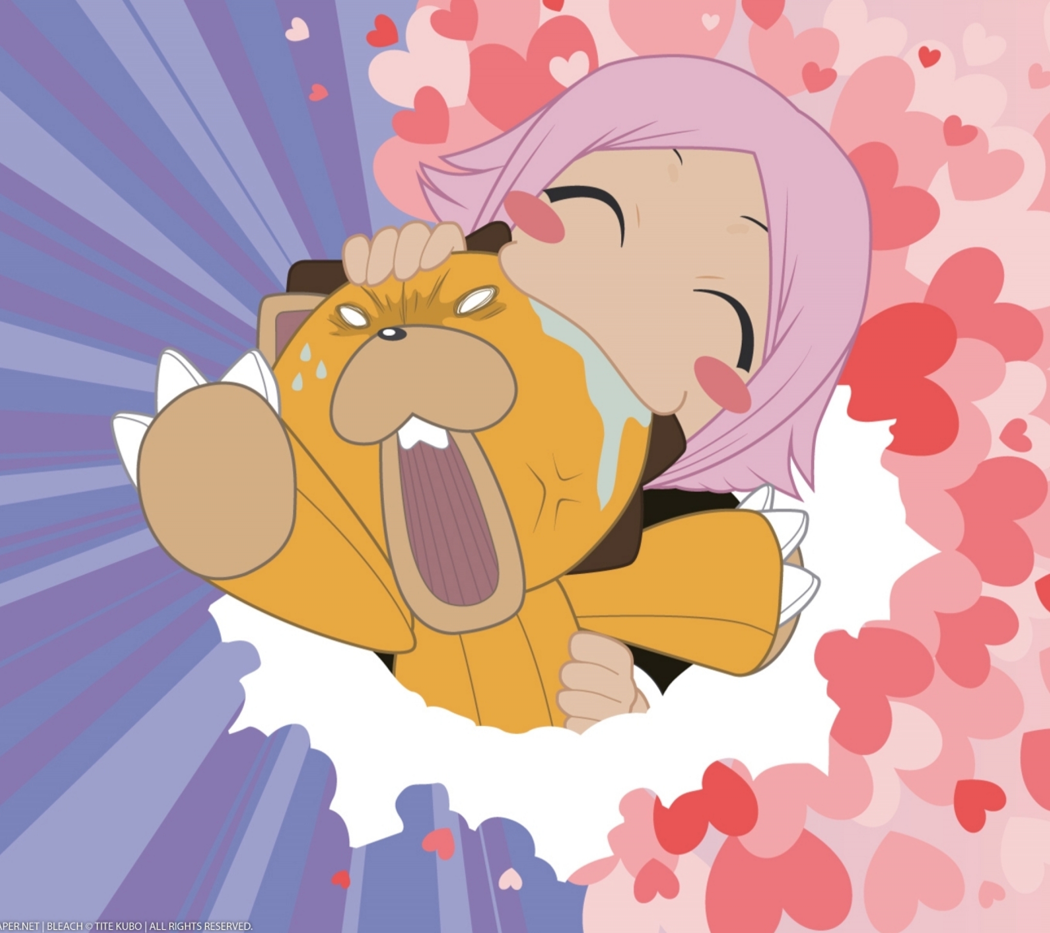 Free download wallpaper Anime, Bleach, Kon (Bleach), Yachiru Kusajishi on your PC desktop
