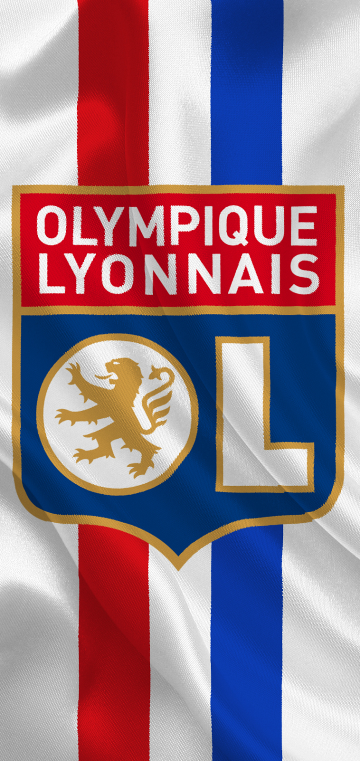 Handy-Wallpaper Sport, Fußball, Logo, Emblem, Olympique Lyon kostenlos herunterladen.