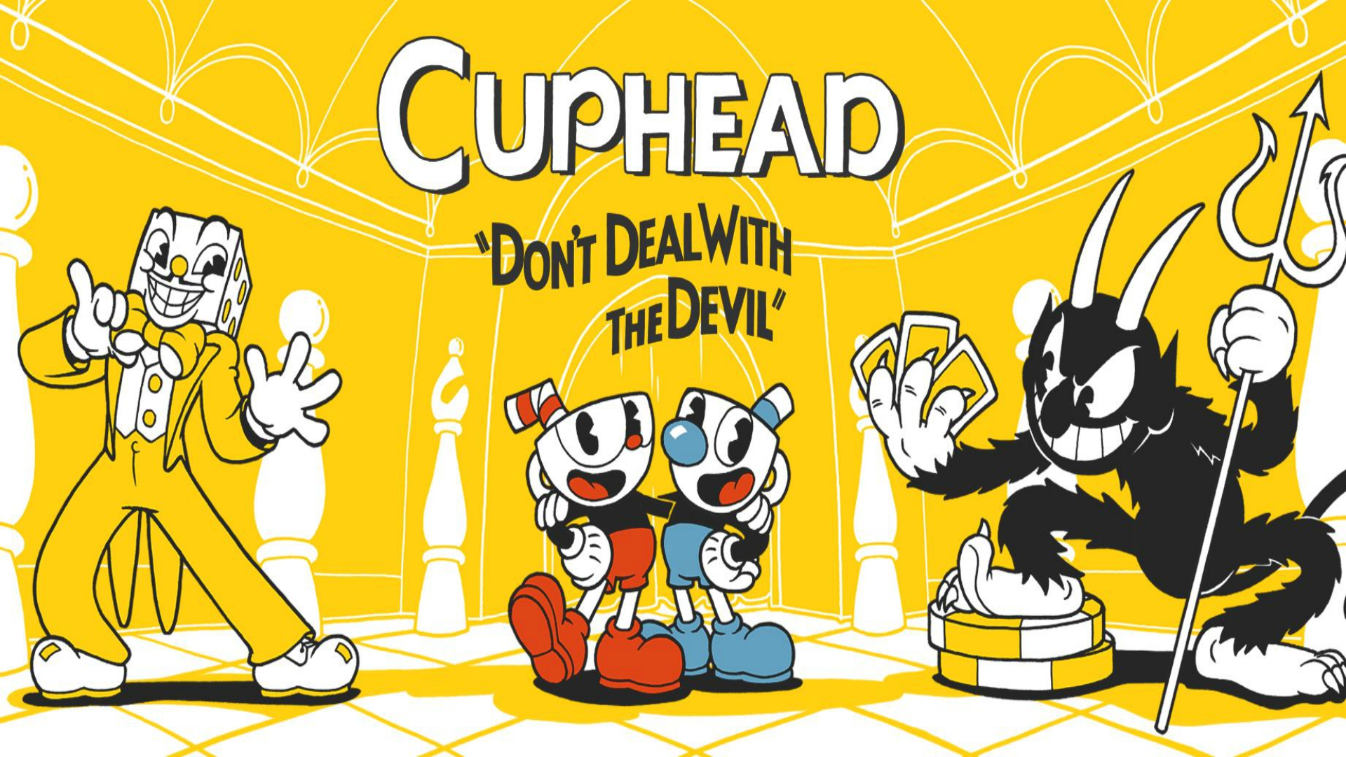 856534 descargar fondo de pantalla cuphead, mugman (cabeza de copa), videojuego, cuphead (personaje), rey dice (cuphead), el diablo (cuphead): protectores de pantalla e imágenes gratis