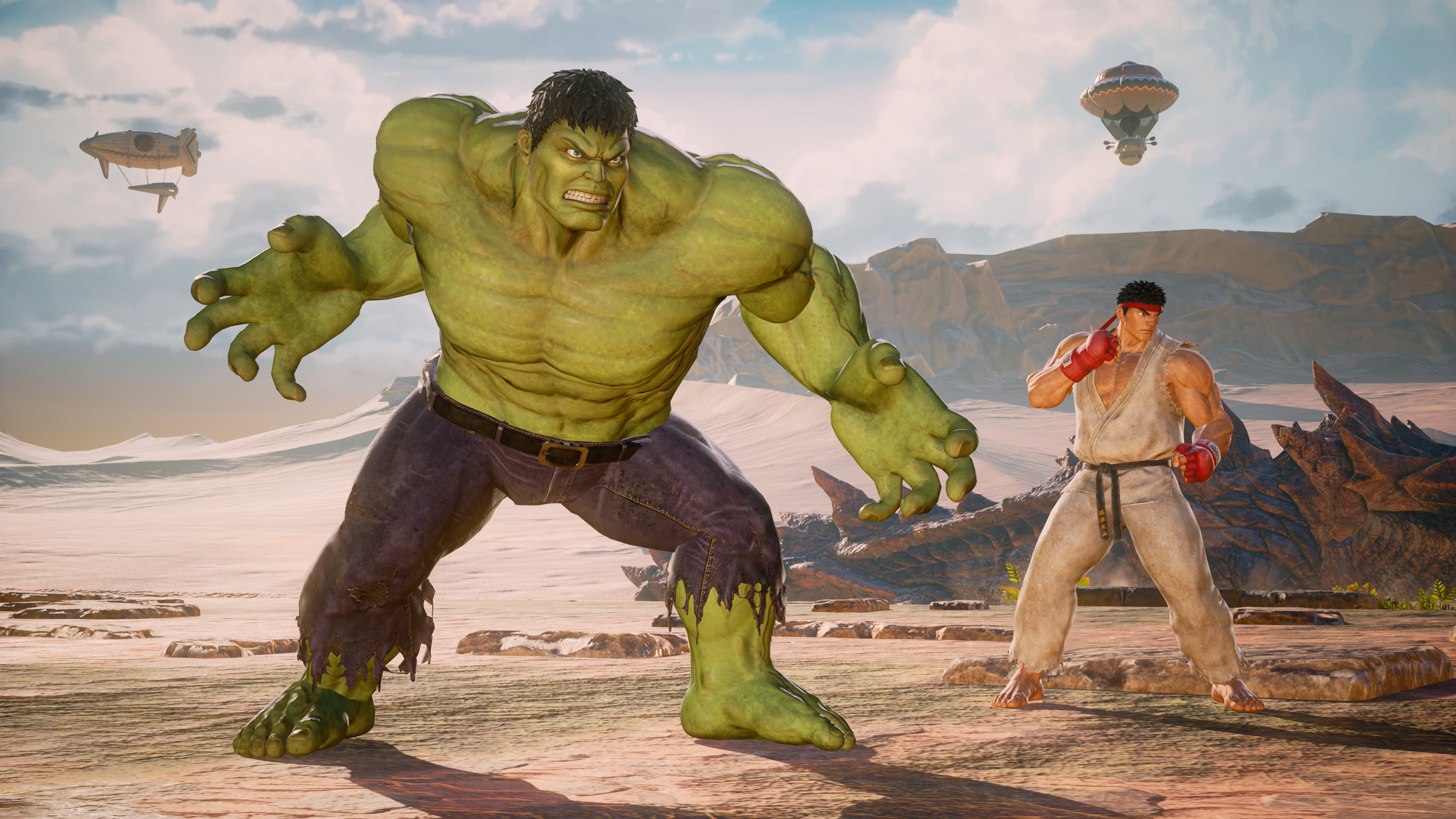 video game, marvel vs capcom: infinite, hulk, ryu (street fighter)