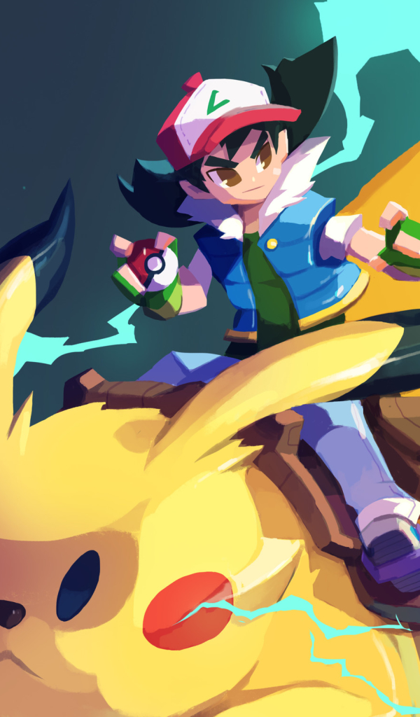 Download mobile wallpaper Anime, Pokémon, Pikachu, Pokeball, Ash Ketchum for free.