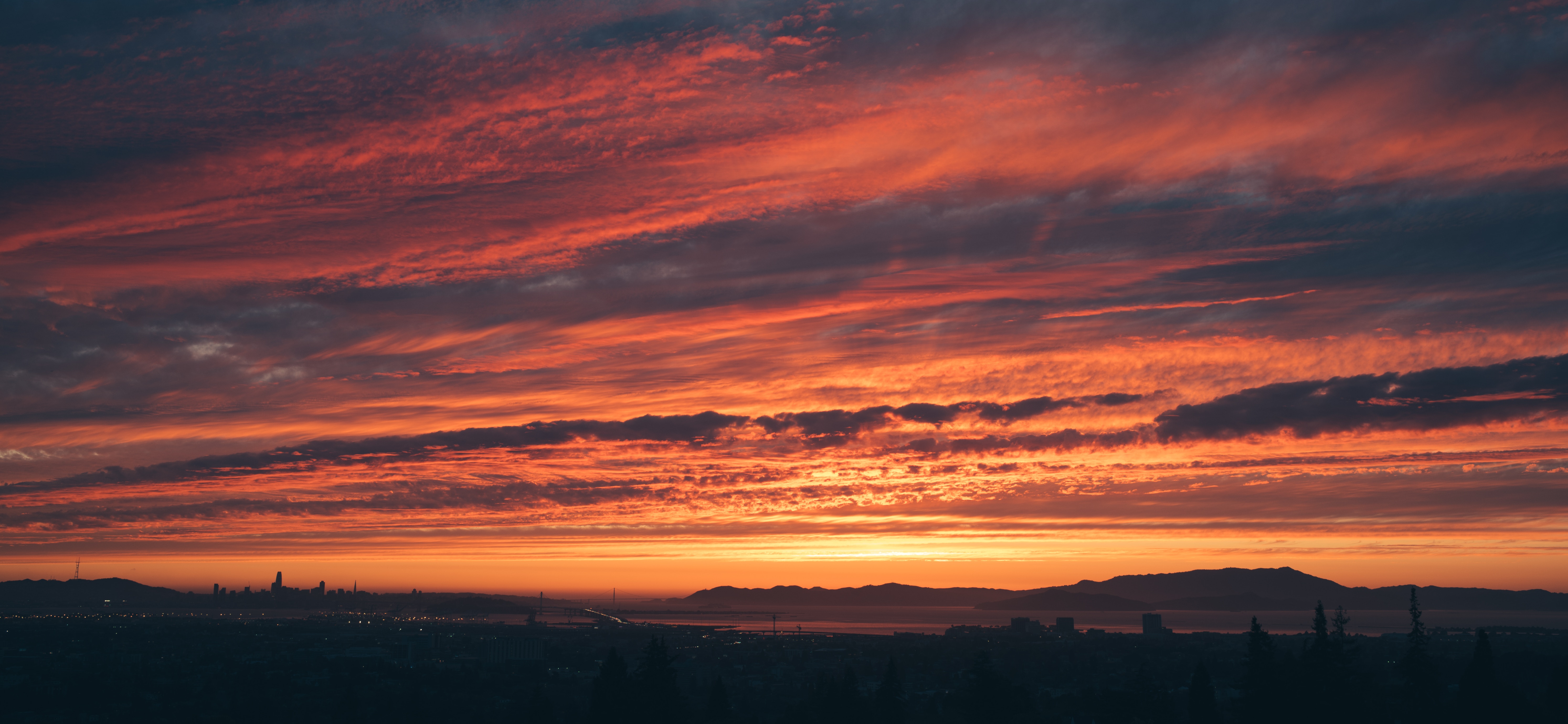 Free download wallpaper Sunset, Sky, Twilight, Clouds, Horizon, Dusk, Nature on your PC desktop