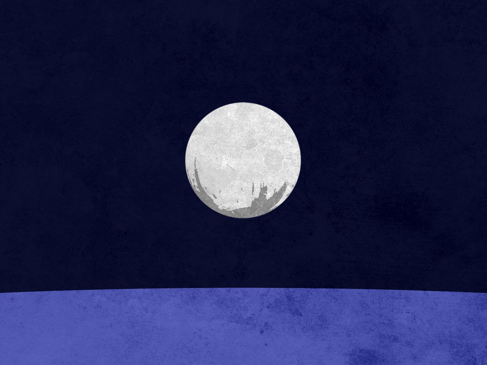 Download mobile wallpaper Moon, Artistic for free.