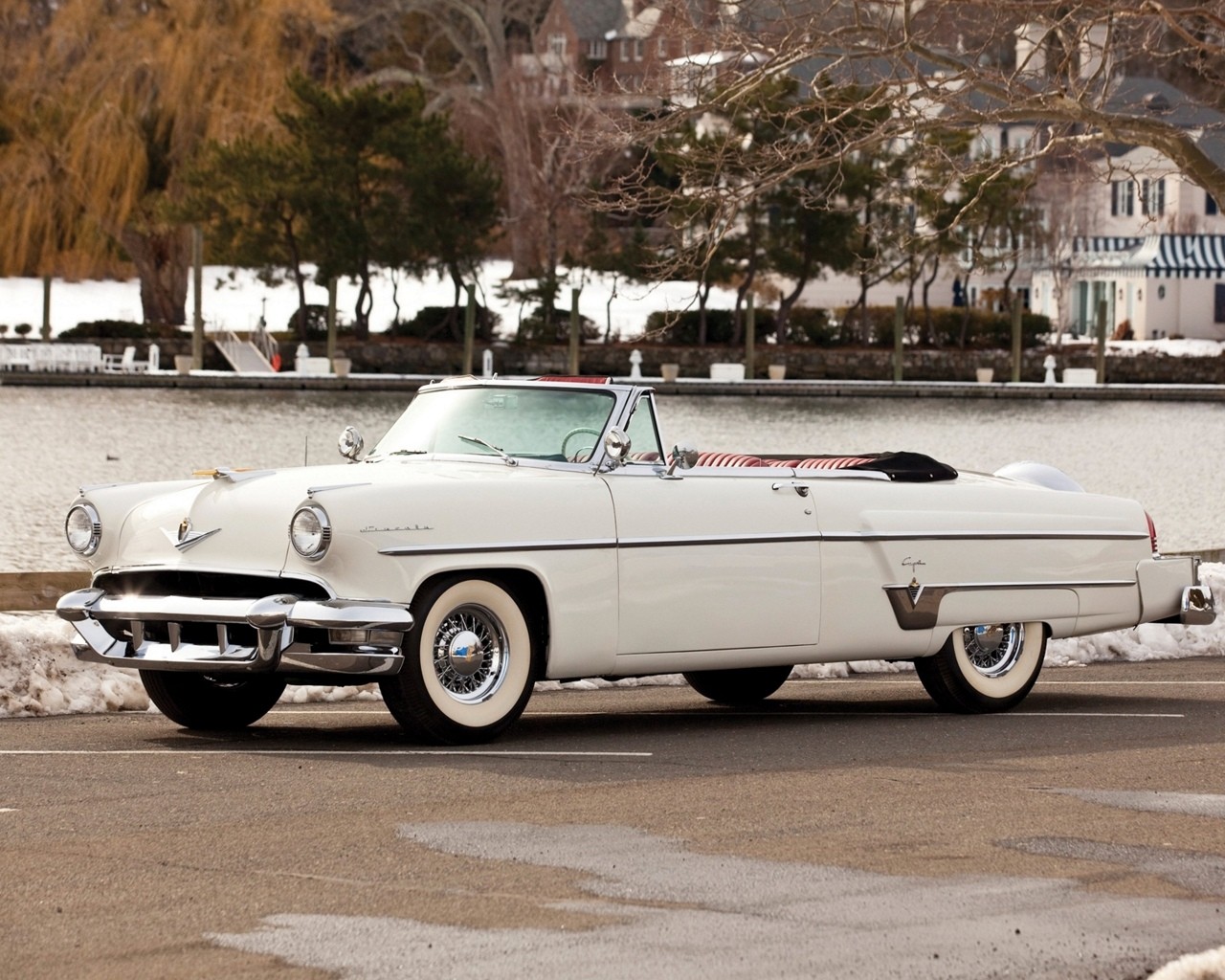 Télécharger des fonds d'écran 1955 Lincoln Capri Cabriolet HD