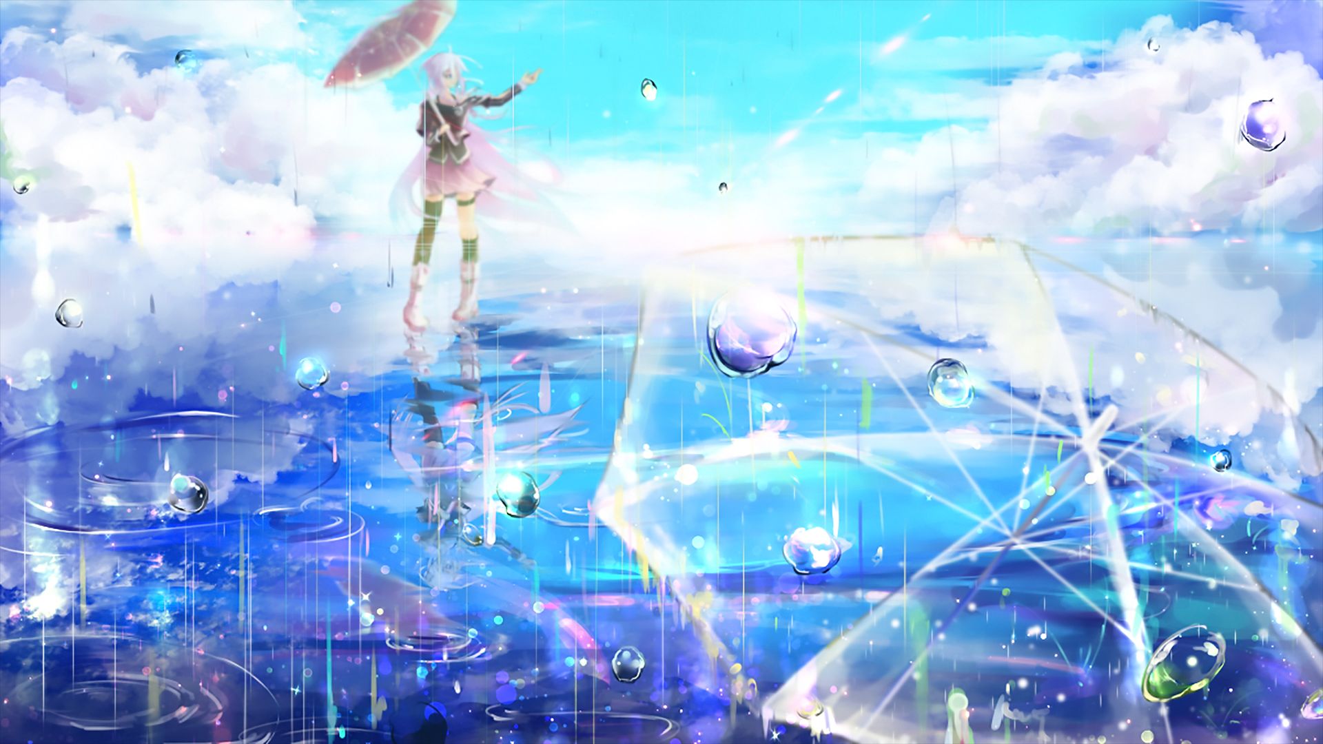 Laden Sie das Regen, Vocaloid, Animes, Ia (Vocaloid)-Bild kostenlos auf Ihren PC-Desktop herunter