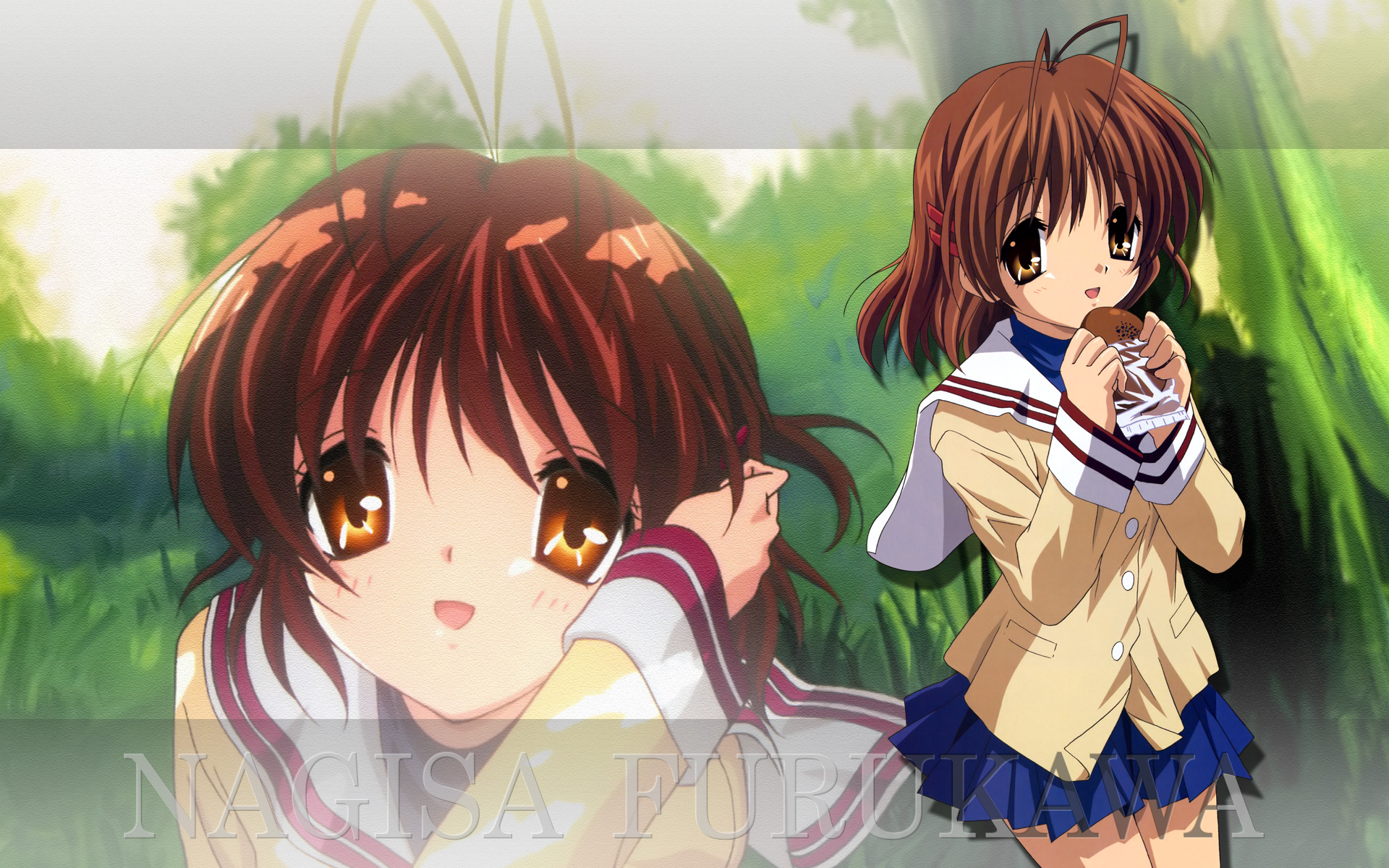 Handy-Wallpaper Animes, Clannad, Nagisa Furukawa kostenlos herunterladen.