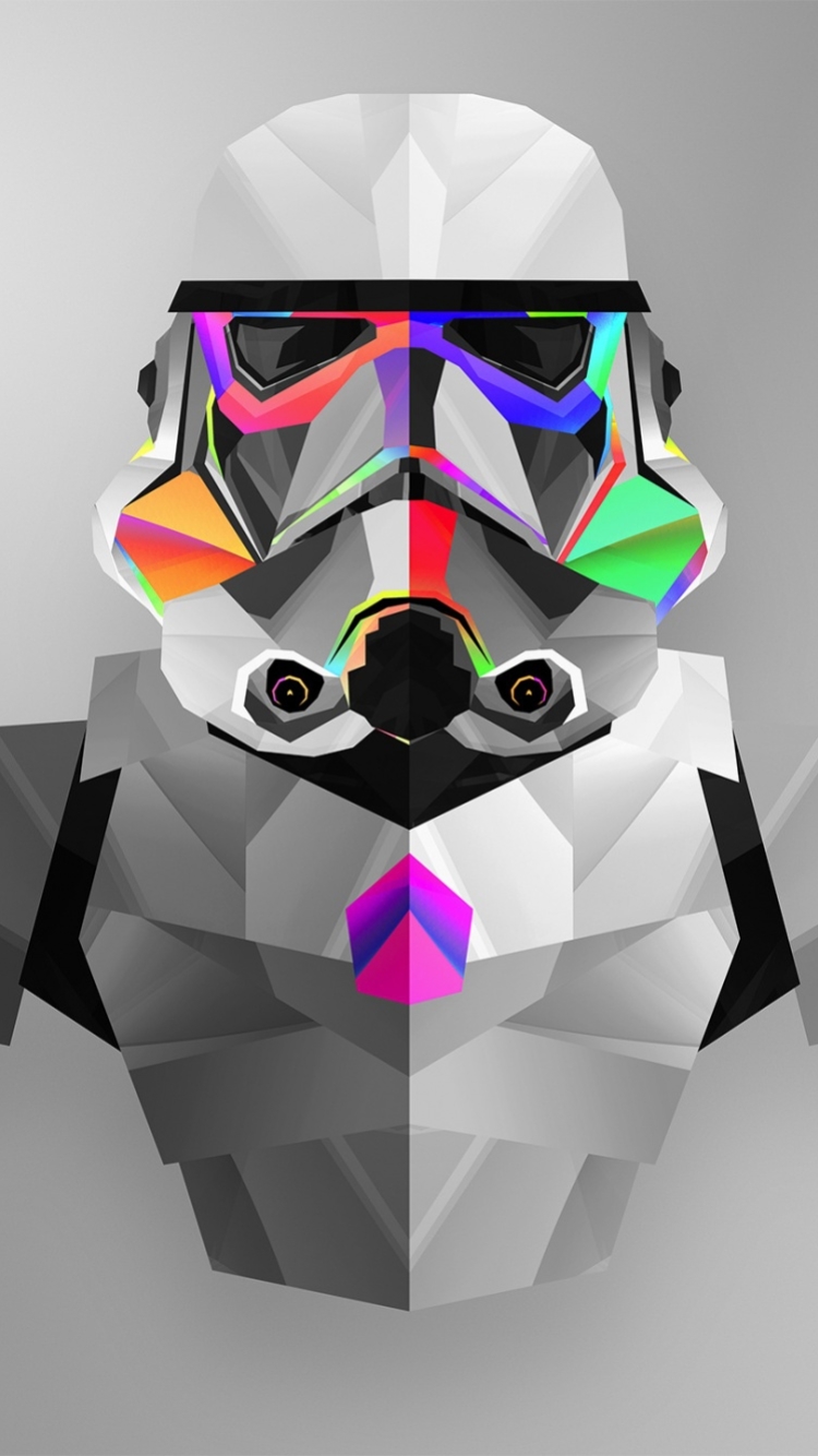 Download mobile wallpaper Abstract, Star Wars, Facets, Stormtrooper for free.