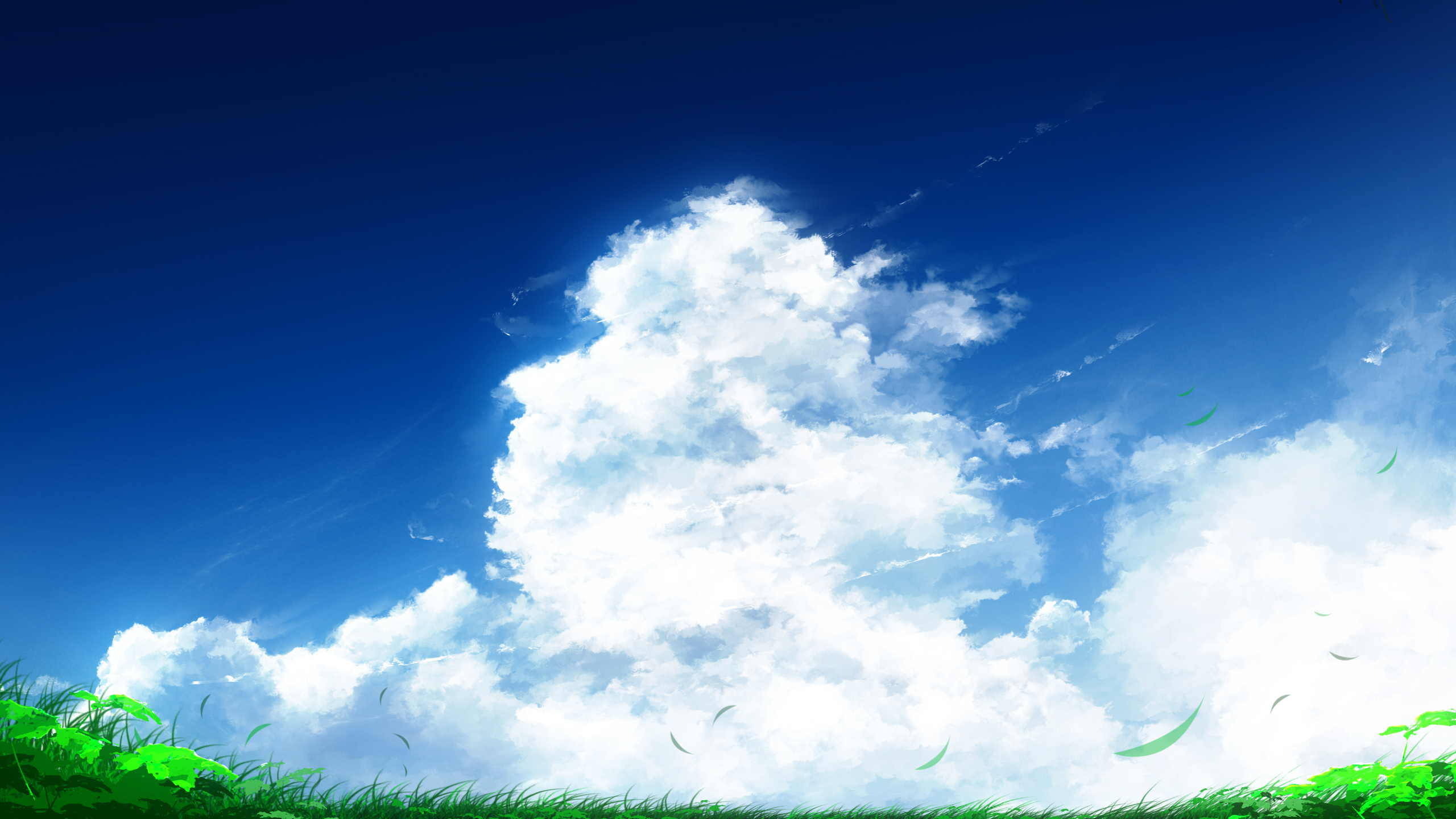 Handy-Wallpaper Wolke, Himmel, Animes kostenlos herunterladen.