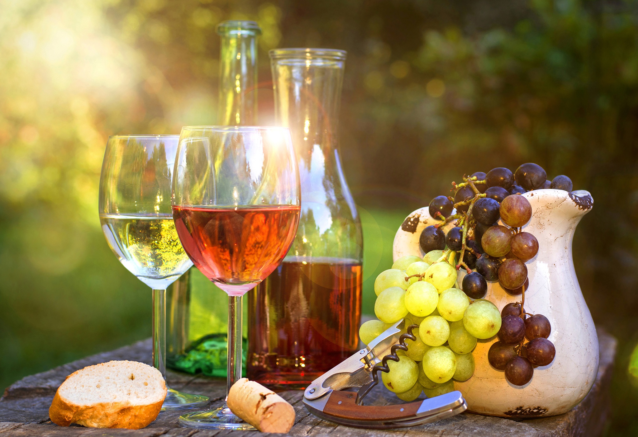 Download mobile wallpaper Food, Grapes, Still Life, Wine for free.