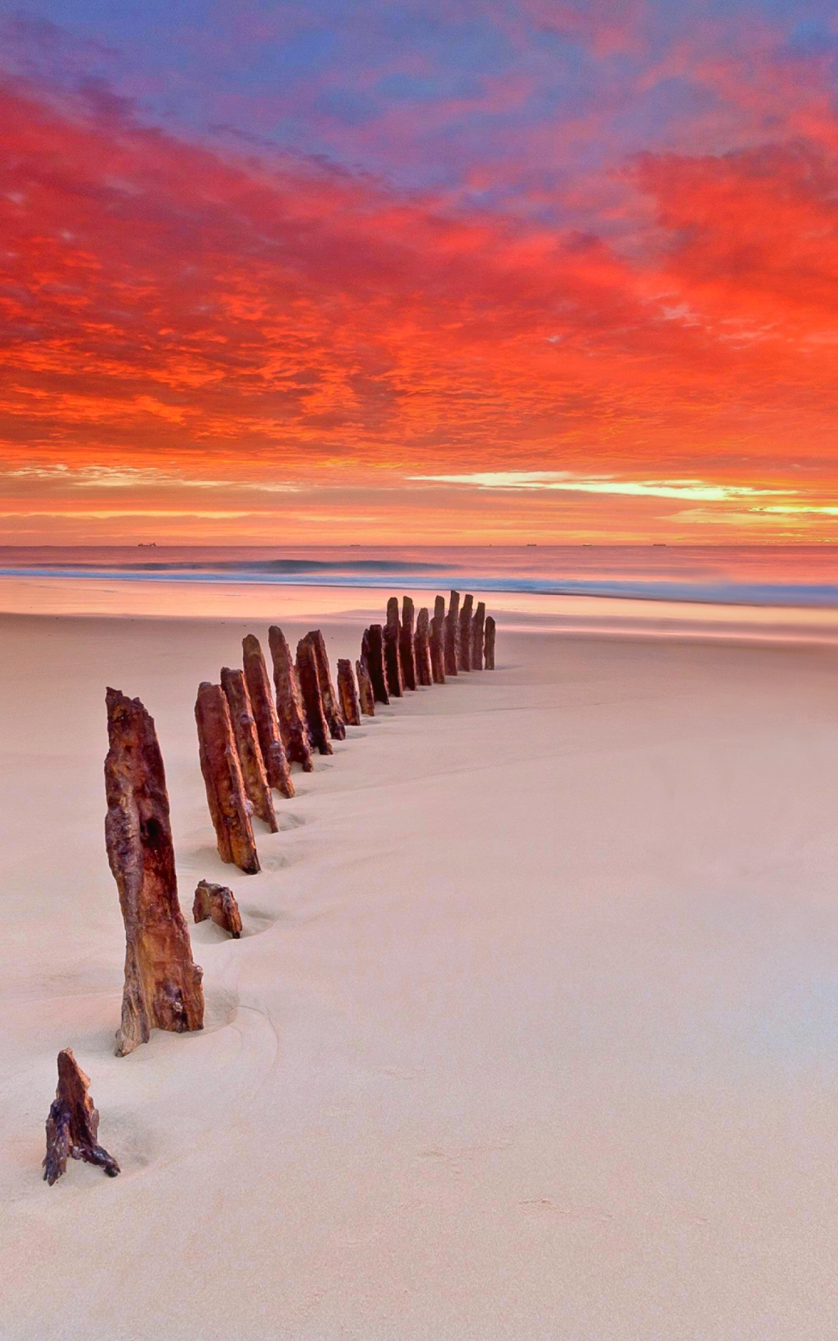 Descarga gratuita de fondo de pantalla para móvil de Naturaleza, Cielo, Playa, Arena, Horizonte, Nube, Pintoresco, Atardecer, Tierra/naturaleza, Puesta De Sol.