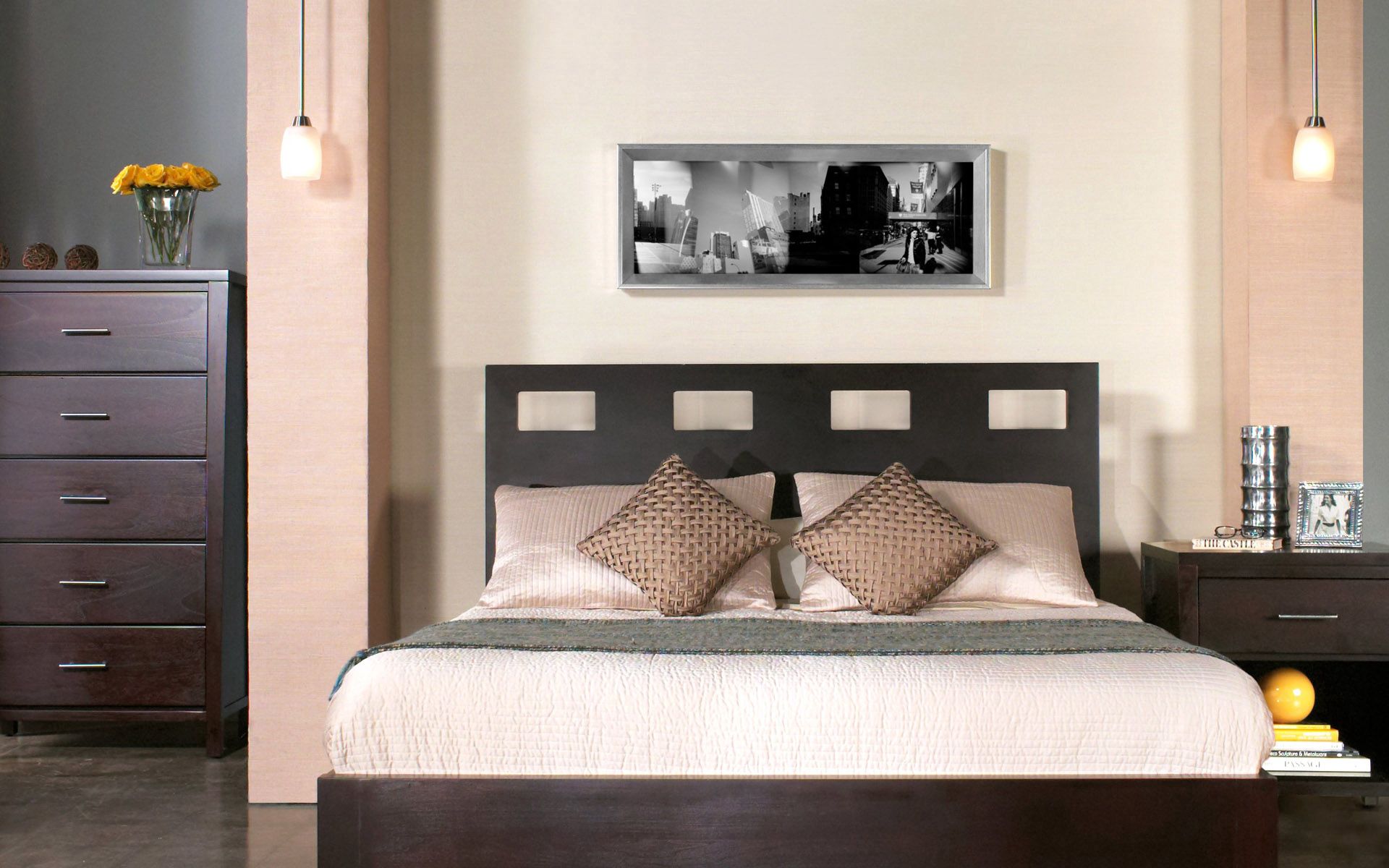 bed, interior, miscellanea, miscellaneous, design, furniture cellphone