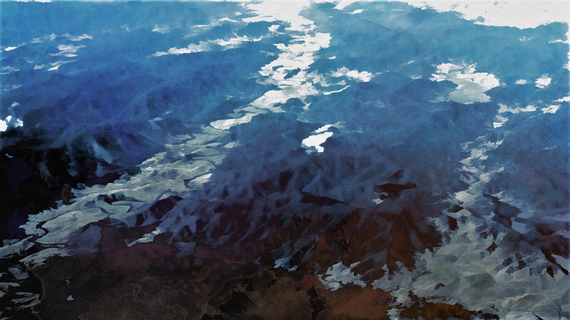 Handy-Wallpaper Landschaft, Gebirge, Australien, Künstlerisch, Luftbildfotografie kostenlos herunterladen.