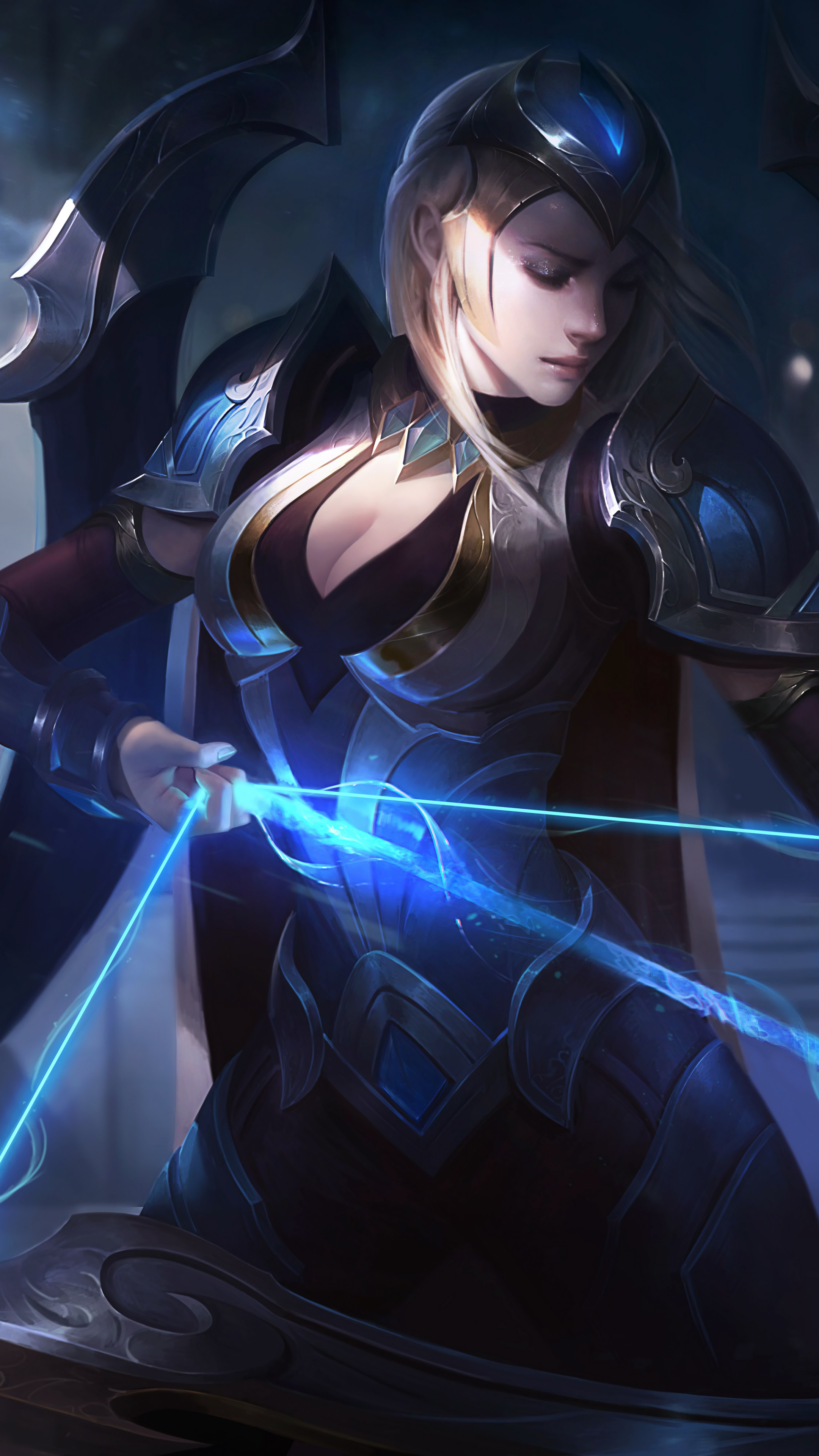 Download mobile wallpaper League Of Legends, Blonde, Video Game, Woman Warrior, Ashe (League Of Legends) for free.