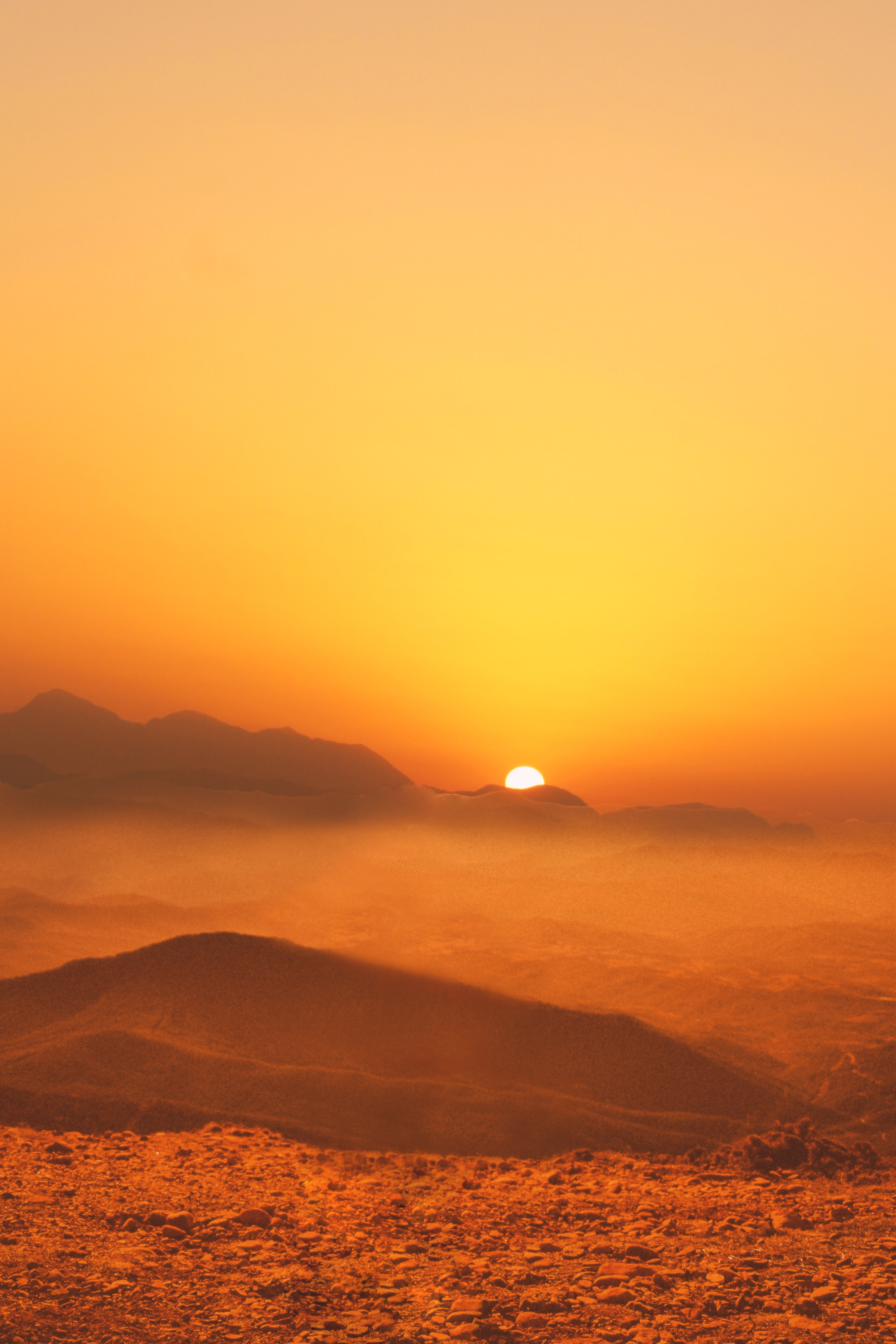Laden Sie das Sunset, Nebel, Dämmerung, Twilight, Natur, Mountains-Bild kostenlos auf Ihren PC-Desktop herunter