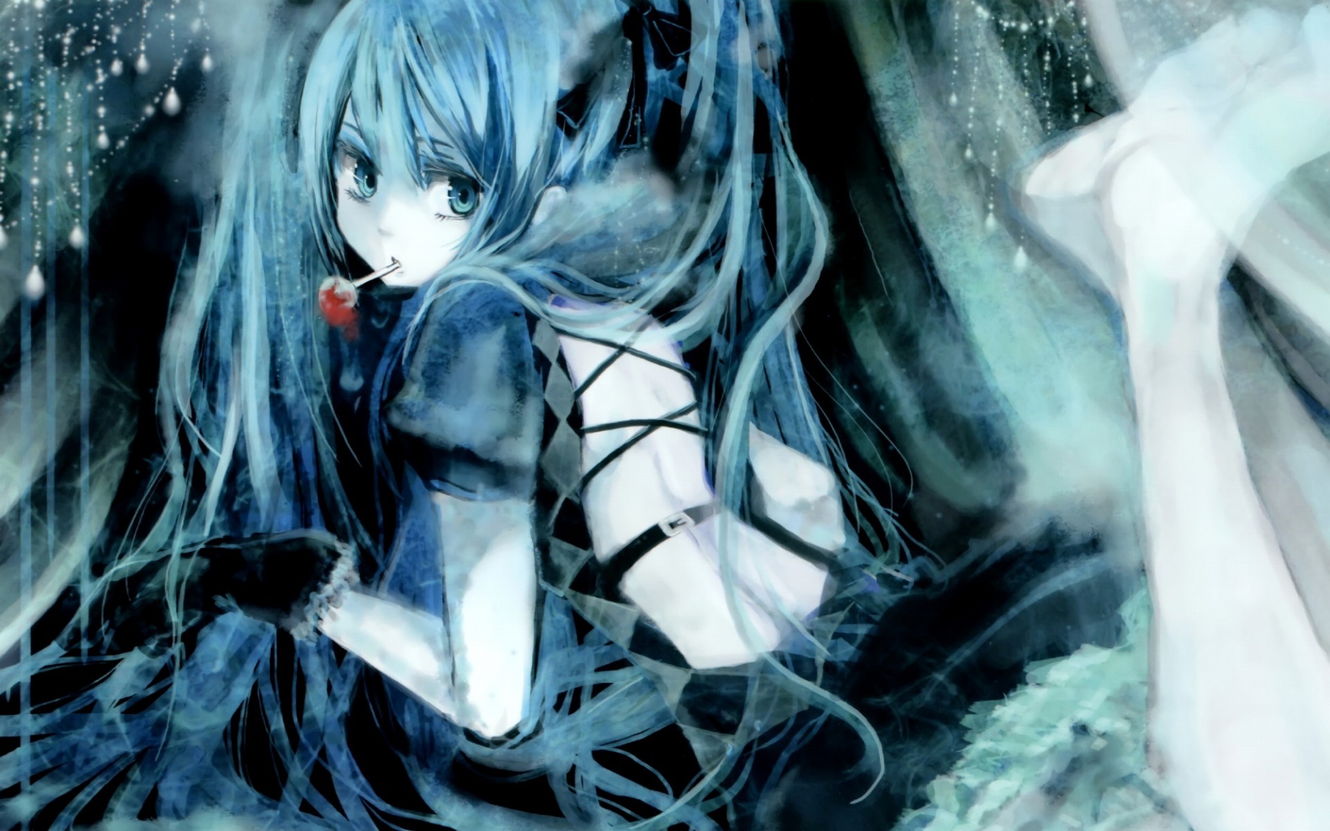 Descarga gratuita de fondo de pantalla para móvil de Vocaloid, Hatsune Miku, Pelo Azul, Animado.