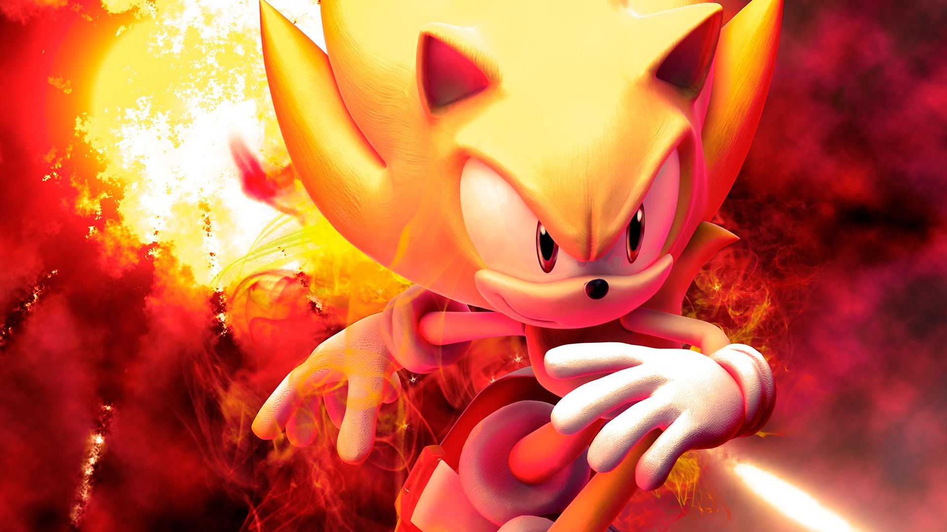 super sonic, video game, sonic unleashed, sonic the hedgehog, sonic