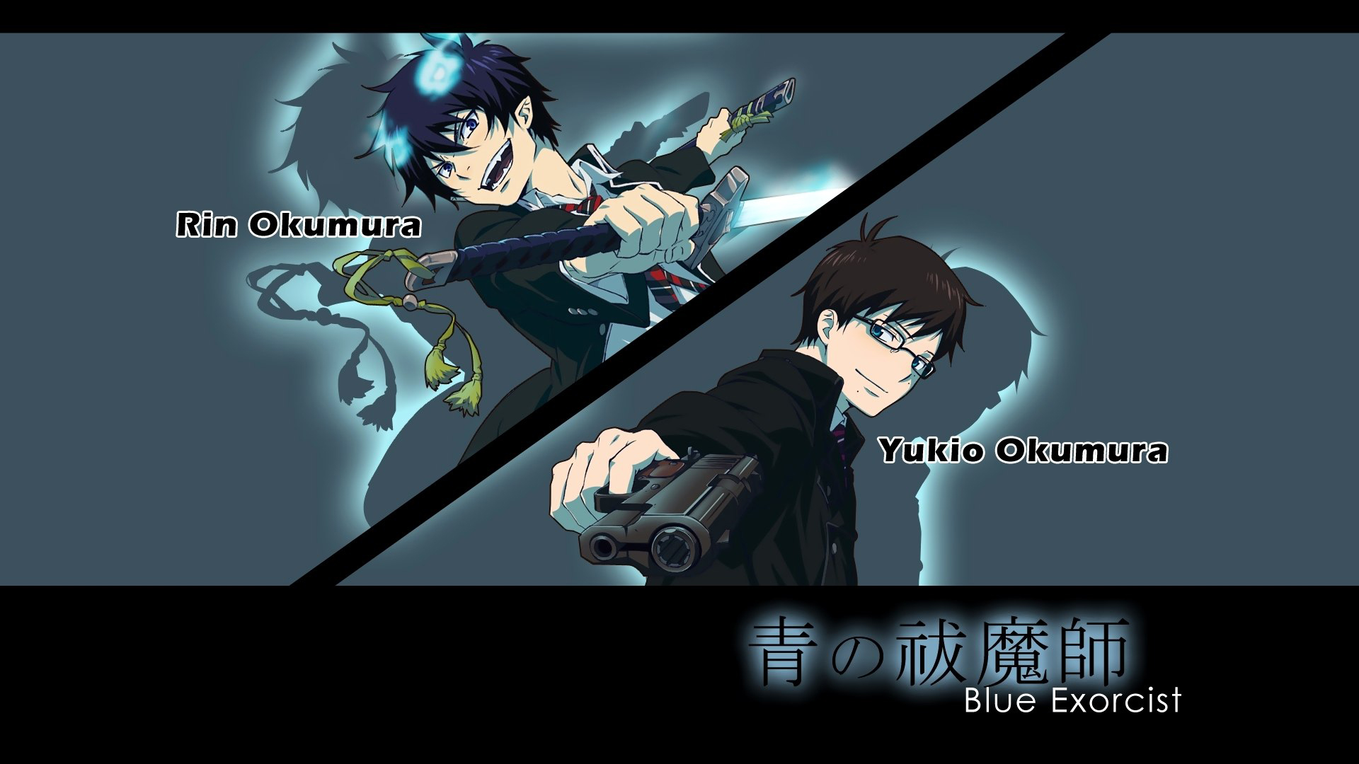 Téléchargez des papiers peints mobile Animé, Blue Exorcist, Rin Okumura, Ao Pas D'exorciste, Yukio Okumura gratuitement.