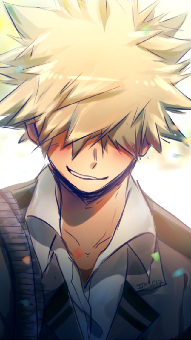 Handy-Wallpaper Animes, Katsuki Bakugou, Boku No Hero Academia kostenlos herunterladen.