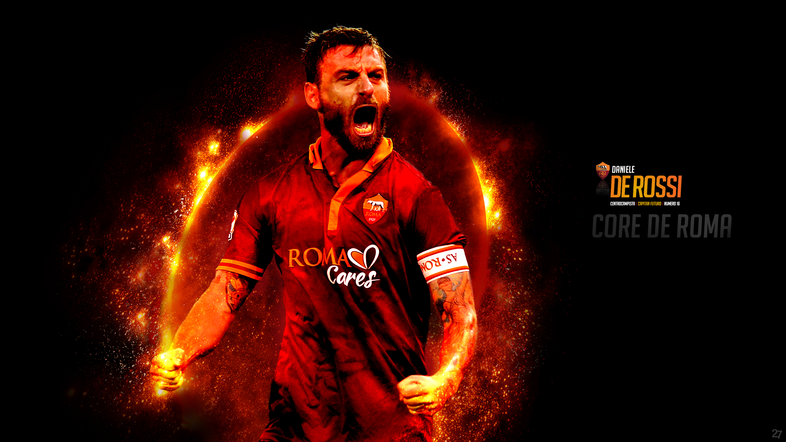 Laden Sie das Sport, Fußball, Wie Roma, Daniele De Rossi-Bild kostenlos auf Ihren PC-Desktop herunter
