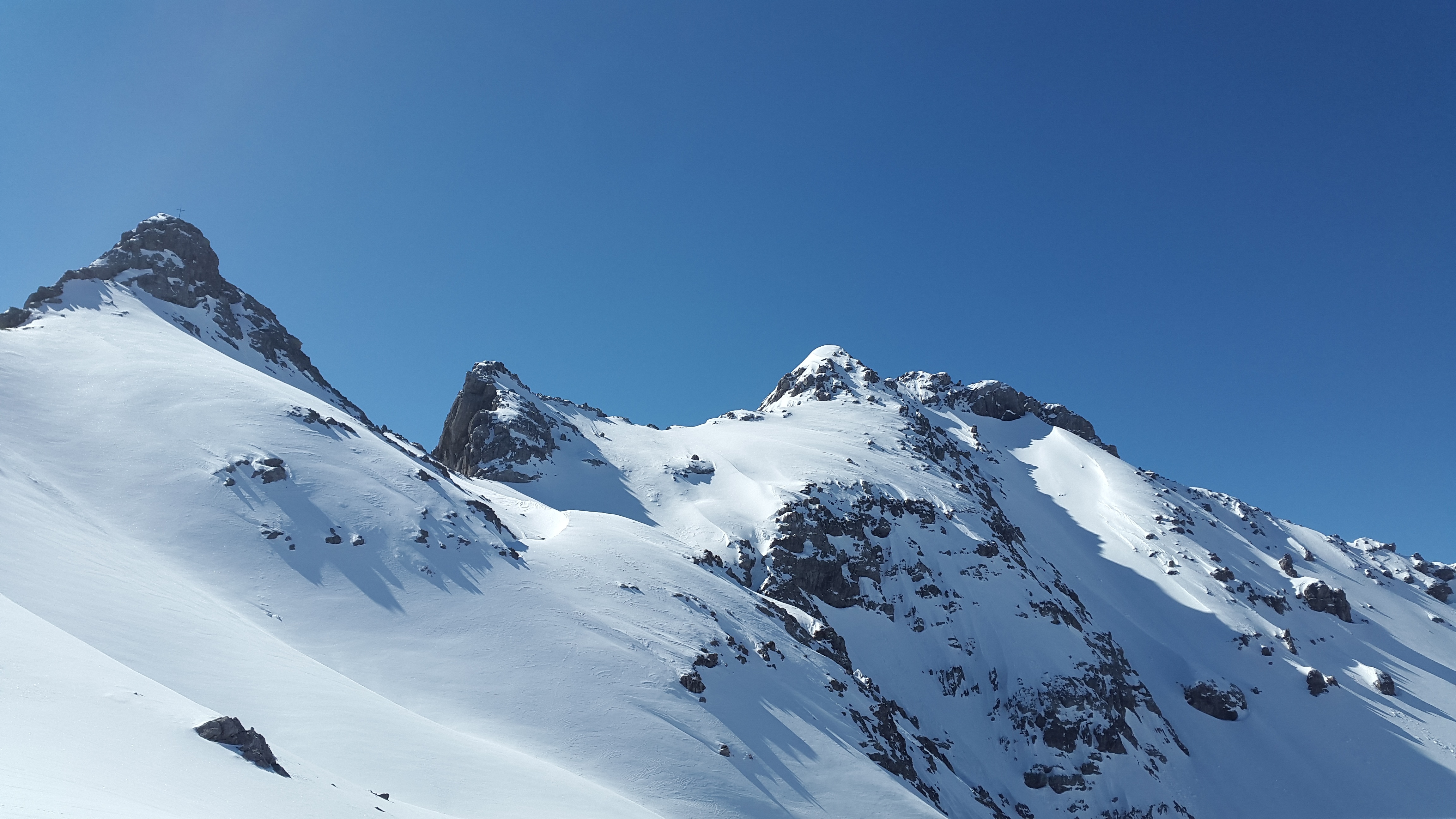 Скачать обои бесплатно Зима, Природа, Горы, Снег, Гора, Австрия, Альпы, Земля/природа картинка на рабочий стол ПК