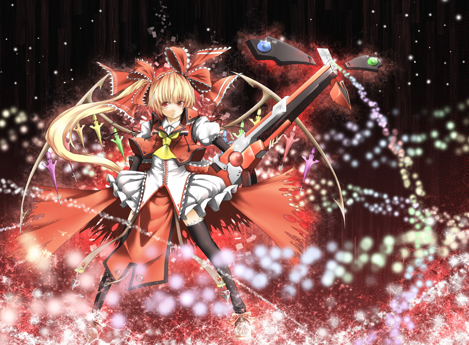 video game, crossover, flandre scarlet, guilty gear, touhou