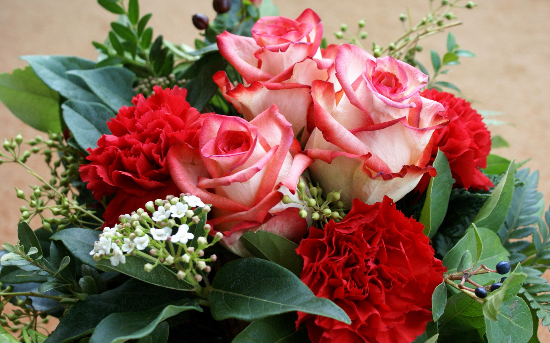 Скачать обои бесплатно Цветы, Розы, Букеты, Растения картинка на рабочий стол ПК