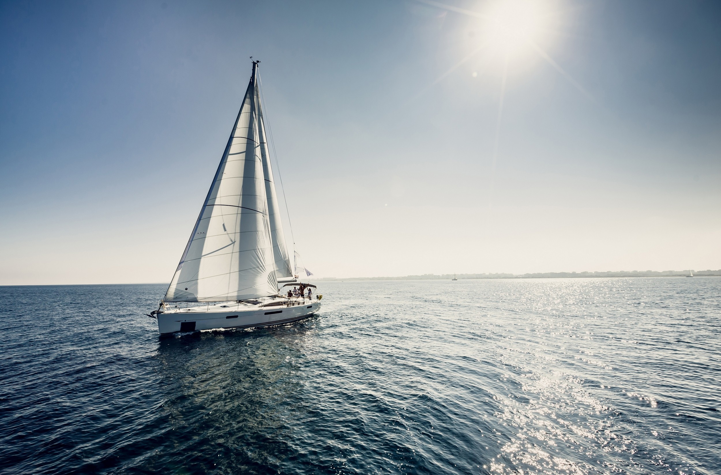 Free download wallpaper Sea, Sailboat, Vehicles on your PC desktop