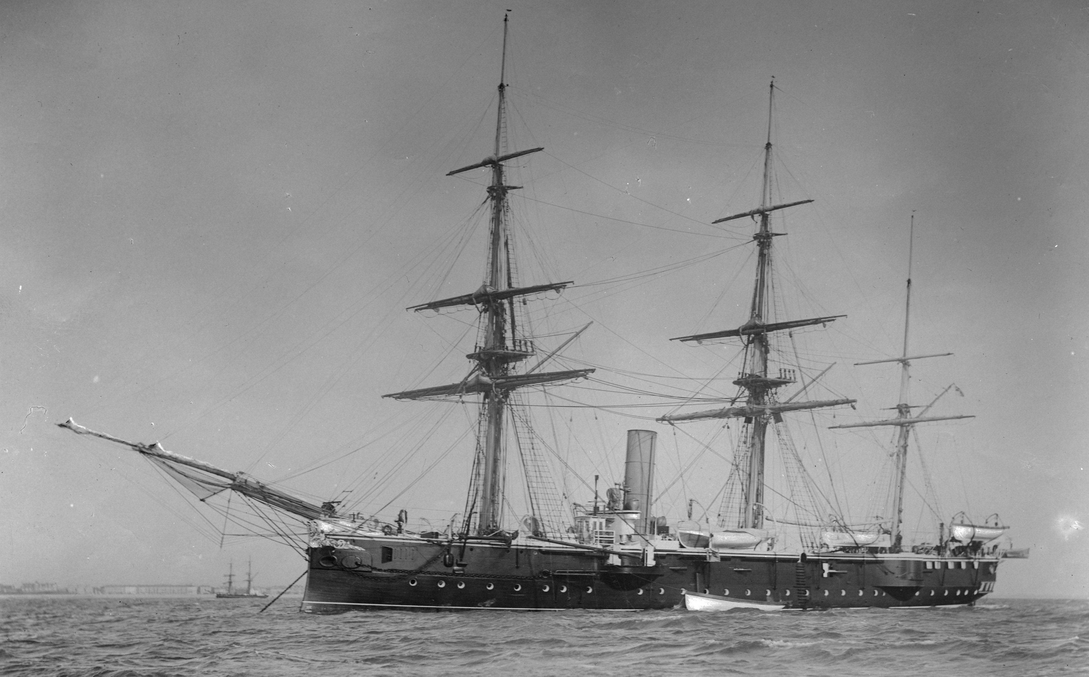 292956 Hintergrundbild herunterladen militär, königliche marine, korvette (kriegsschiff), hms comus (1878), kriegsschiffe - Bildschirmschoner und Bilder kostenlos