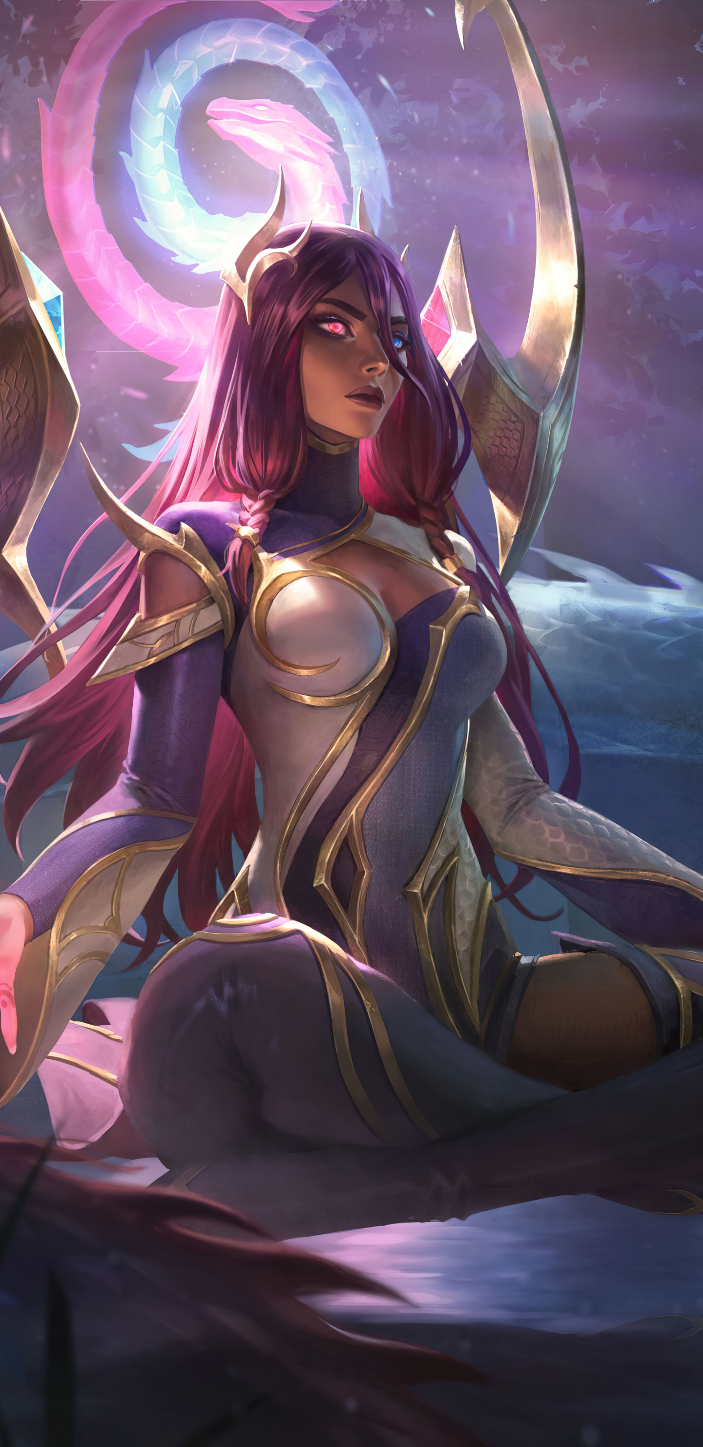 Download mobile wallpaper League Of Legends, Video Game, Karma (League Of Legends) for free.