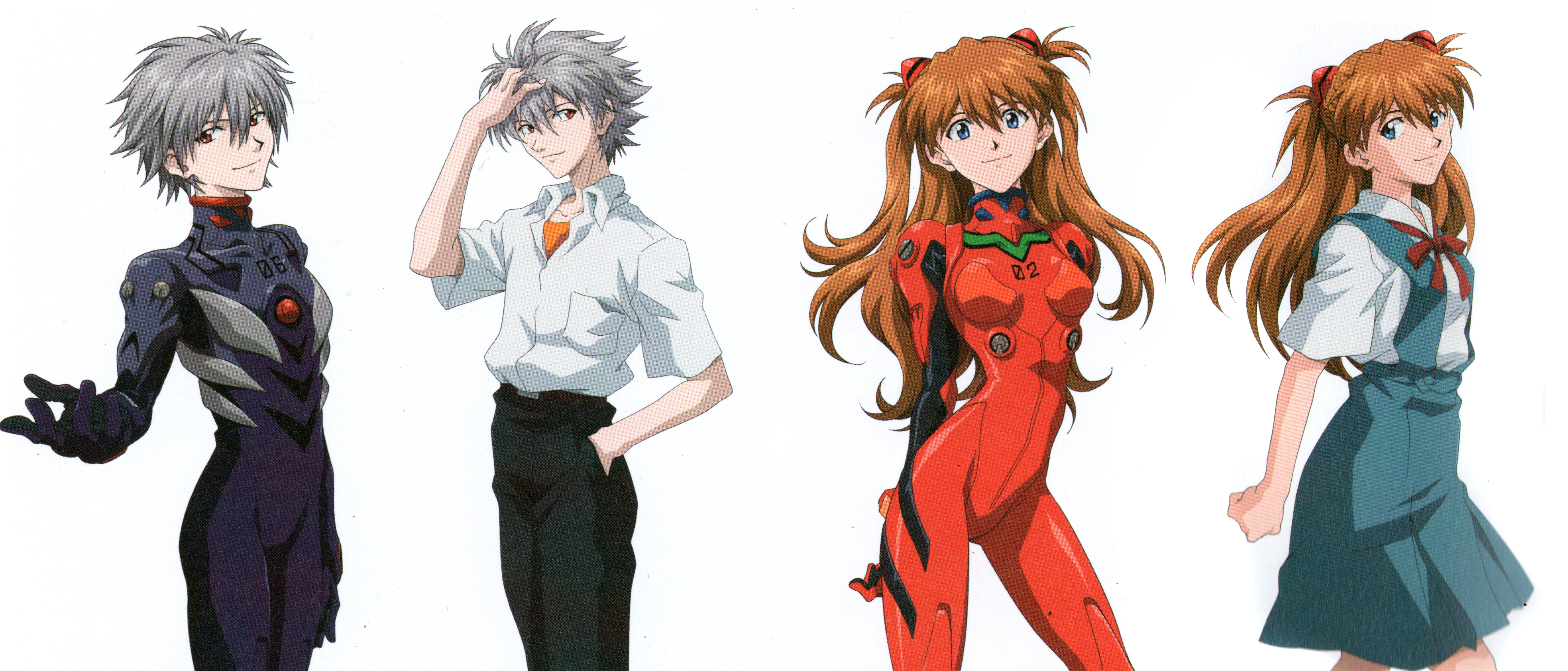 Download mobile wallpaper Anime, Evangelion, Neon Genesis Evangelion, Asuka Langley Sohryu, Kaworu Nagisa for free.