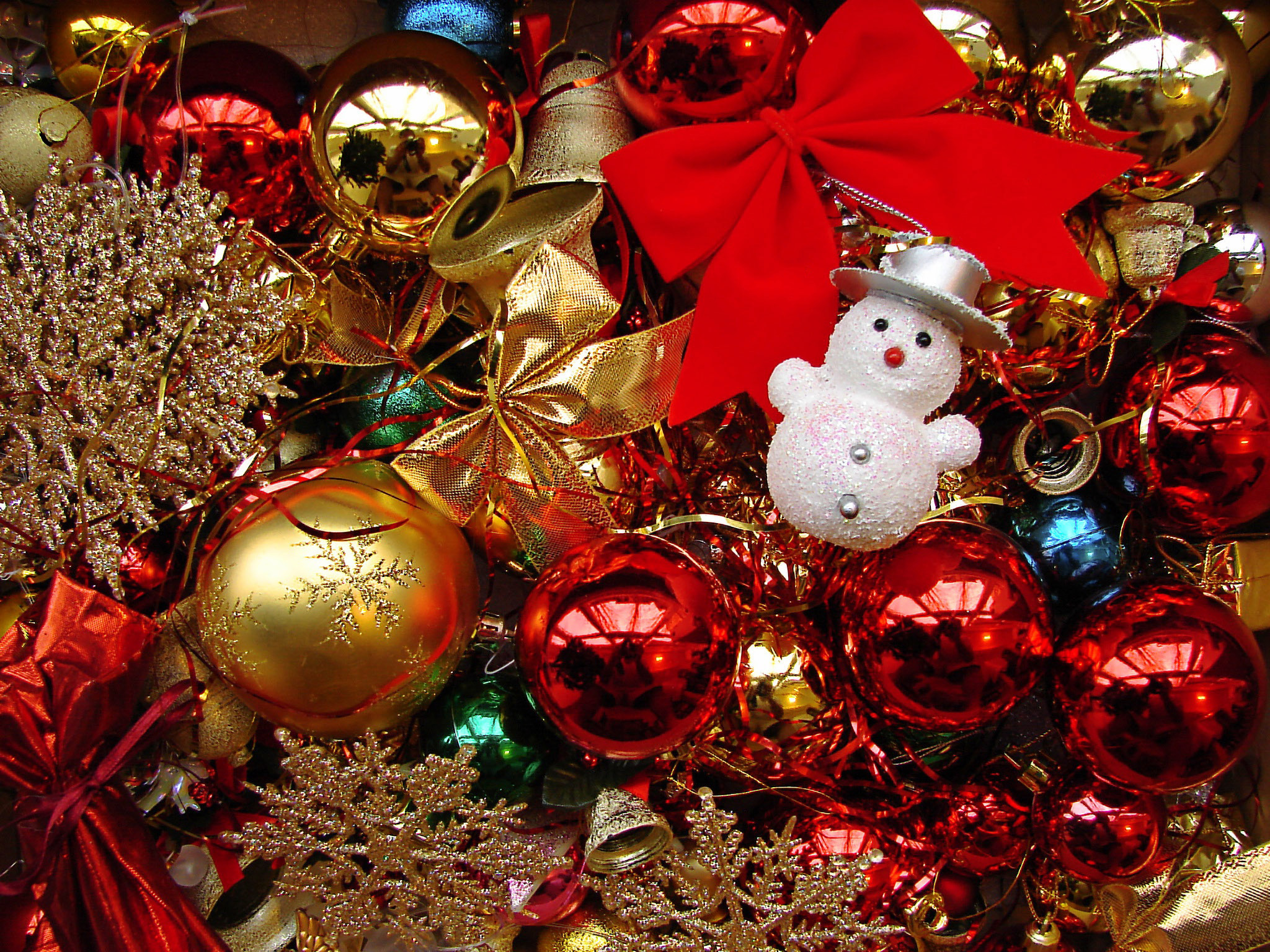 Téléchargez gratuitement l'image Fêtes, Bonhommes De Neige, Décorations, Nouvelle Année, Noël sur le bureau de votre PC