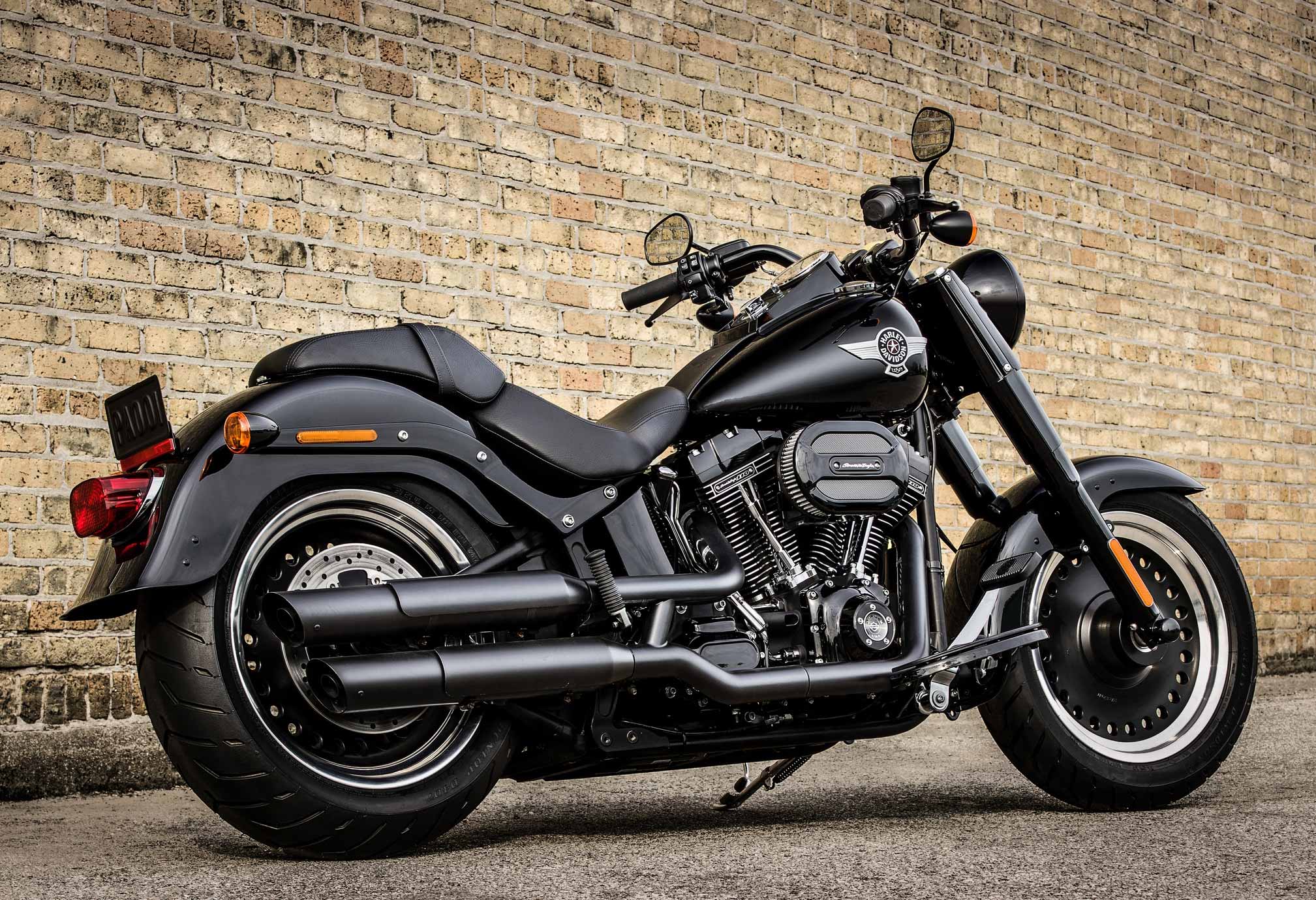 Laden Sie Harley Davidson Fat Boy HD-Desktop-Hintergründe herunter