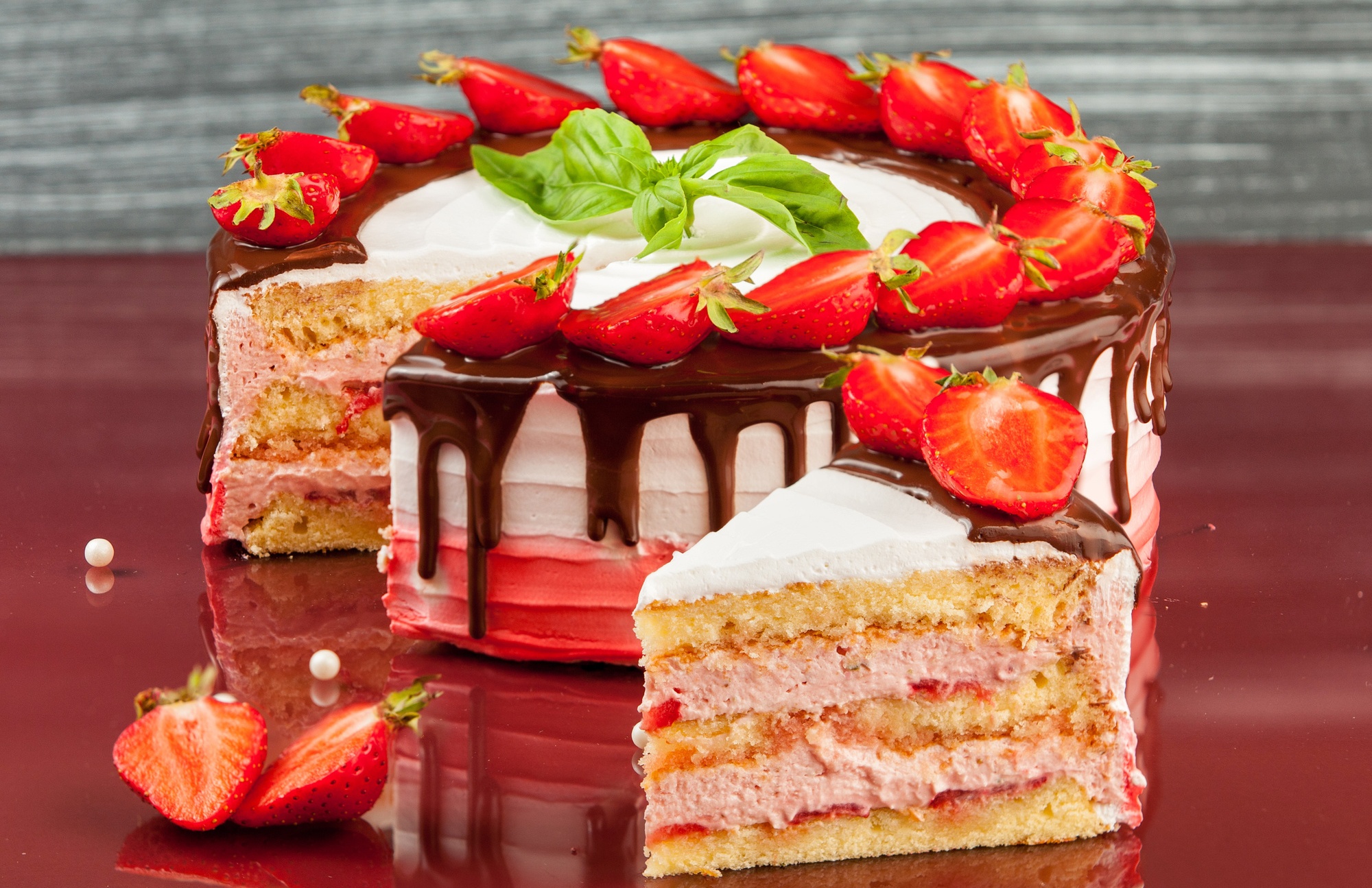 Laden Sie das Erdbeere, Dessert, Gebäck, Kuchen, Nahrungsmittel-Bild kostenlos auf Ihren PC-Desktop herunter