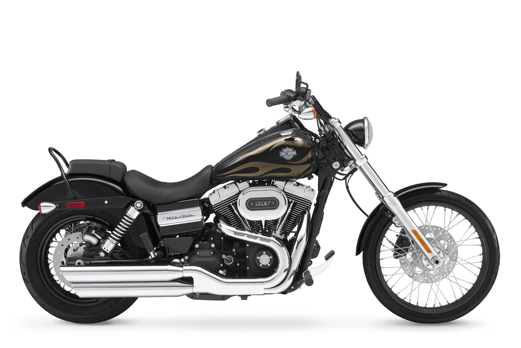 Завантажити шпалери Harley Davidson Wide Glide на телефон безкоштовно