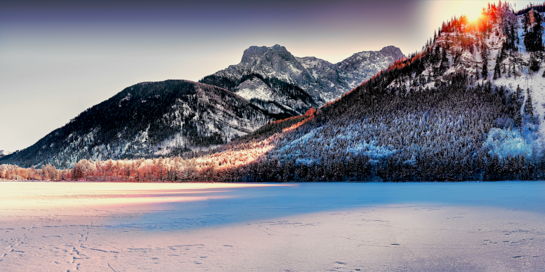 PCデスクトップに雪, 山, 日の出, 地球, 山岳画像を無料でダウンロード